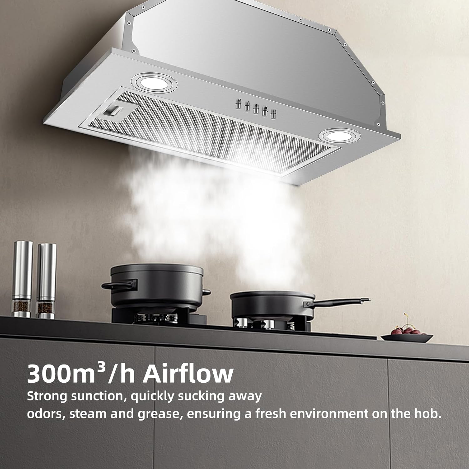 Kichpower Cappa Aspirante da Incasso 52cm 300m³/h - immagine 4