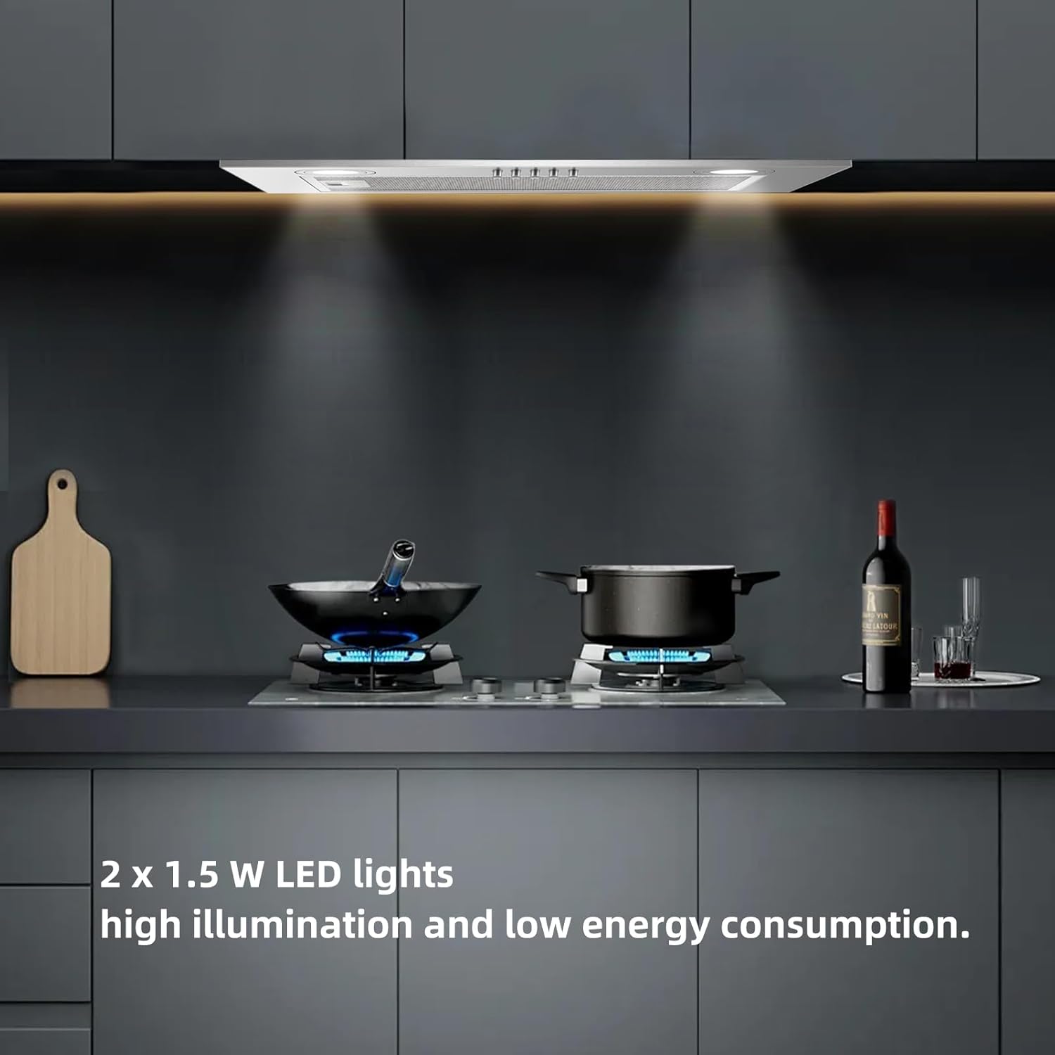 Kichpower Cappa Aspirante da Incasso 52cm 300m³/h - immagine 5