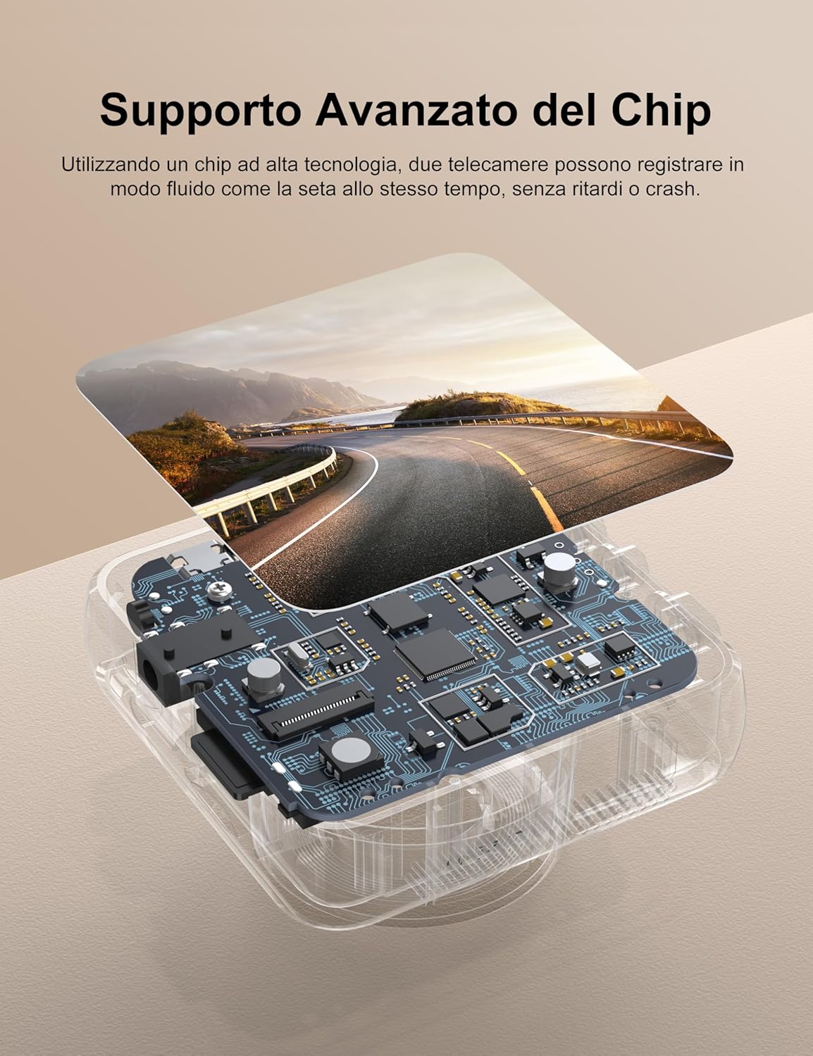 Izeeker 2.5K Dash Cam Anteriore e Posteriore con SD - immagine 3