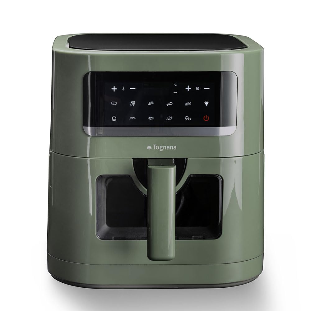 Tognana Iridea - Friggitrice ad Aria 7L, Verde Salvia