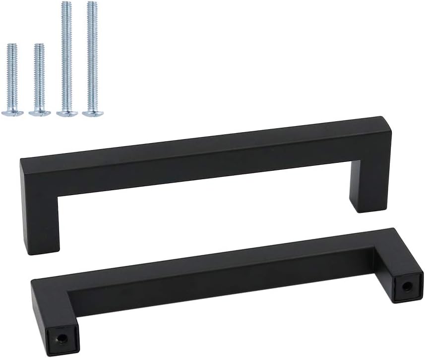 Goldenwarm Maniglie Nere per Mobili 20 Pezzi