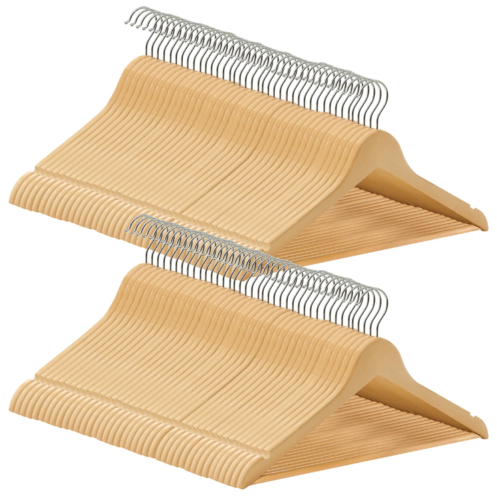 Abheng Grucce Legno 80 Pezzi, Naturale