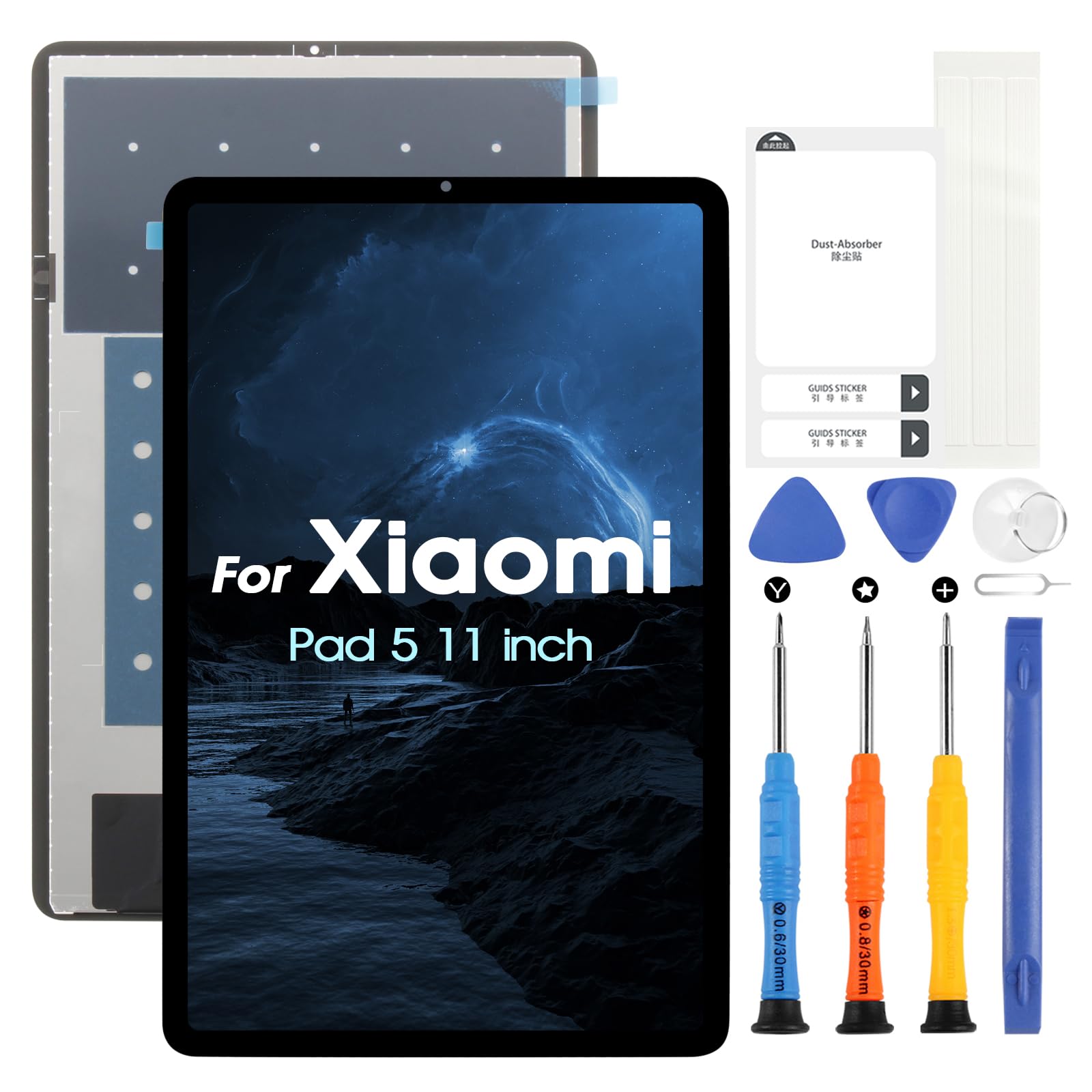 Display per Xiaomi Pad 5 LCD Touch Screen 11" Nero