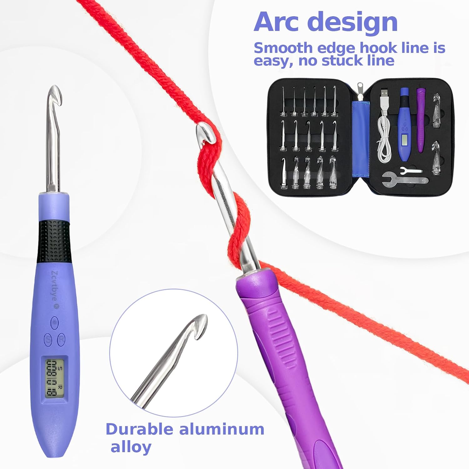 Transplant Set Uncinetti 18 in 1 con Contatore e LED - immagine 2