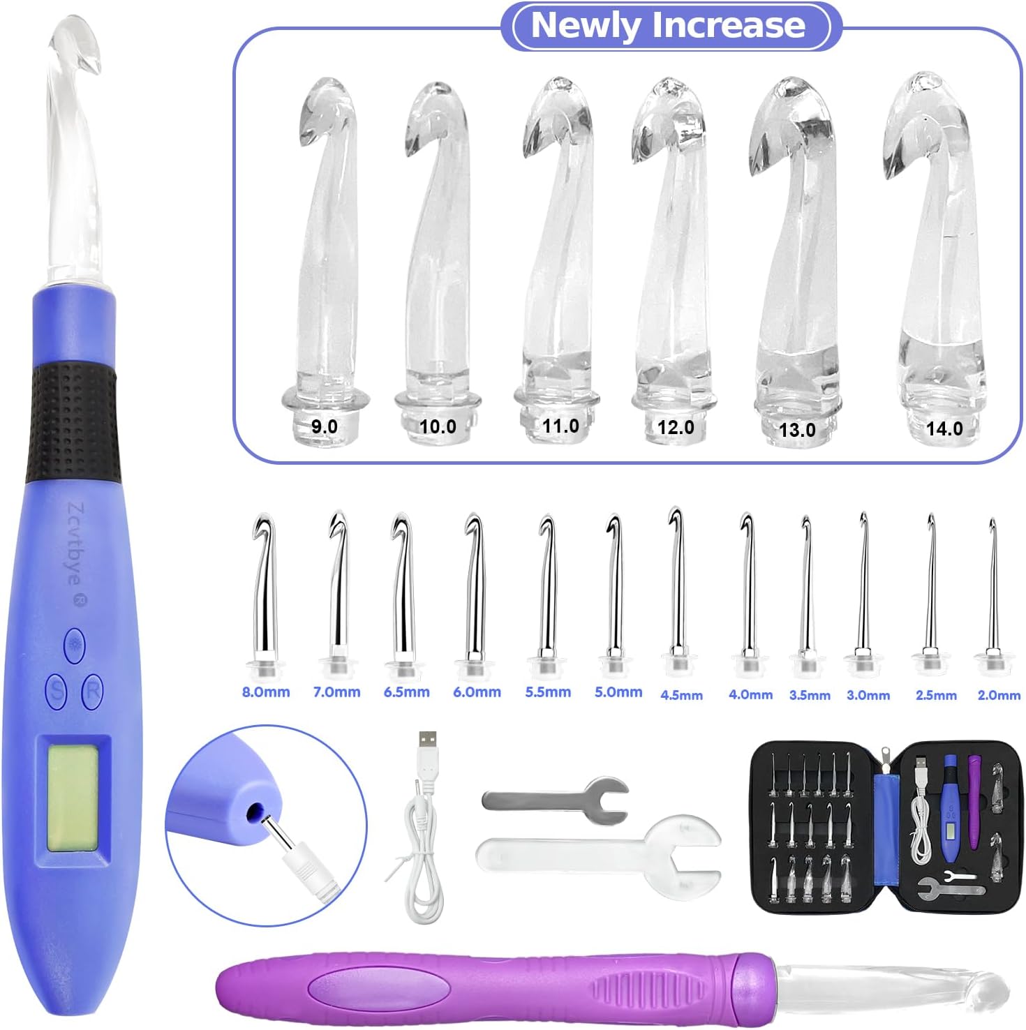 Transplant Set Uncinetti 18 in 1 con Contatore e LED - immagine 3