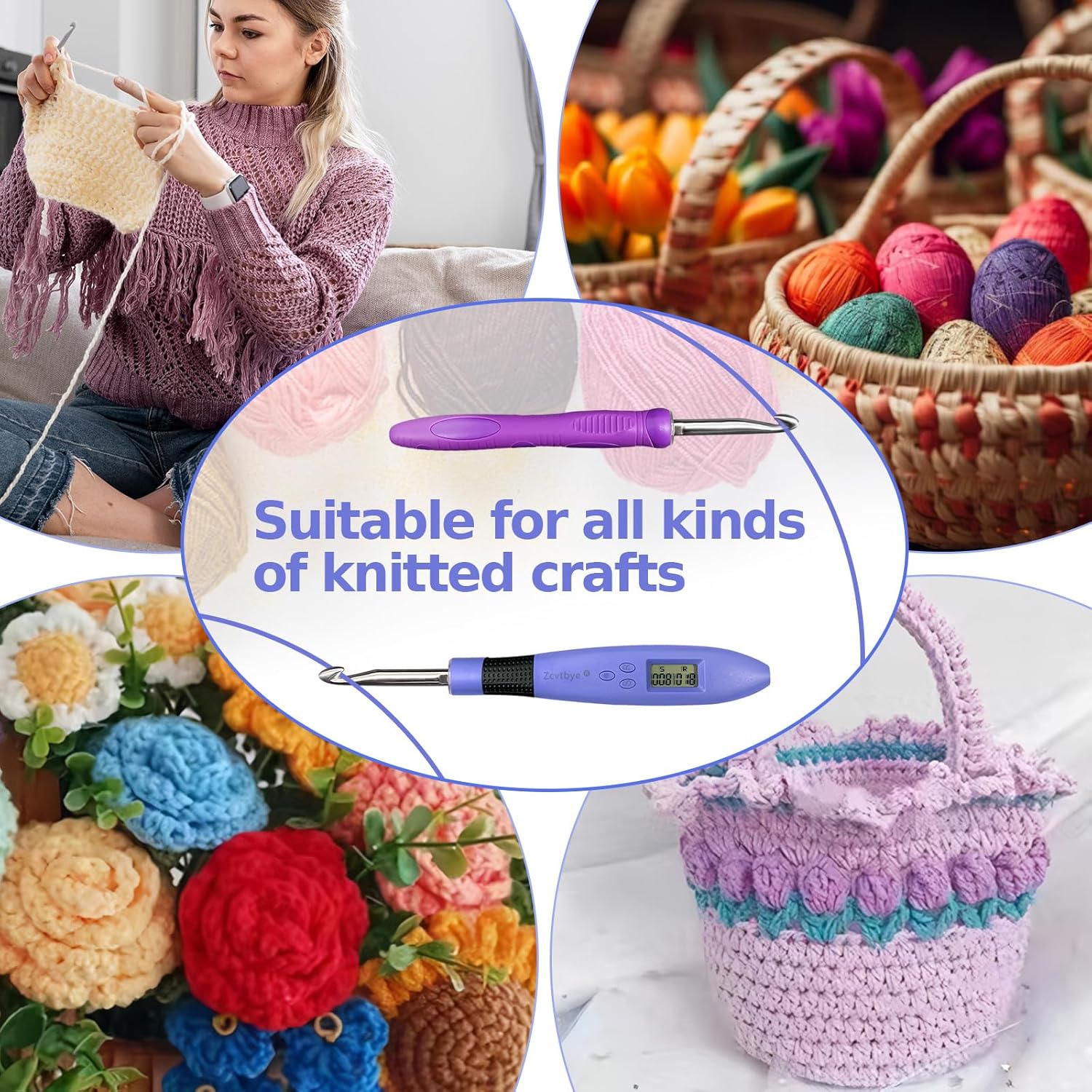 Transplant Set Uncinetti 18 in 1 con Contatore e LED - immagine 6