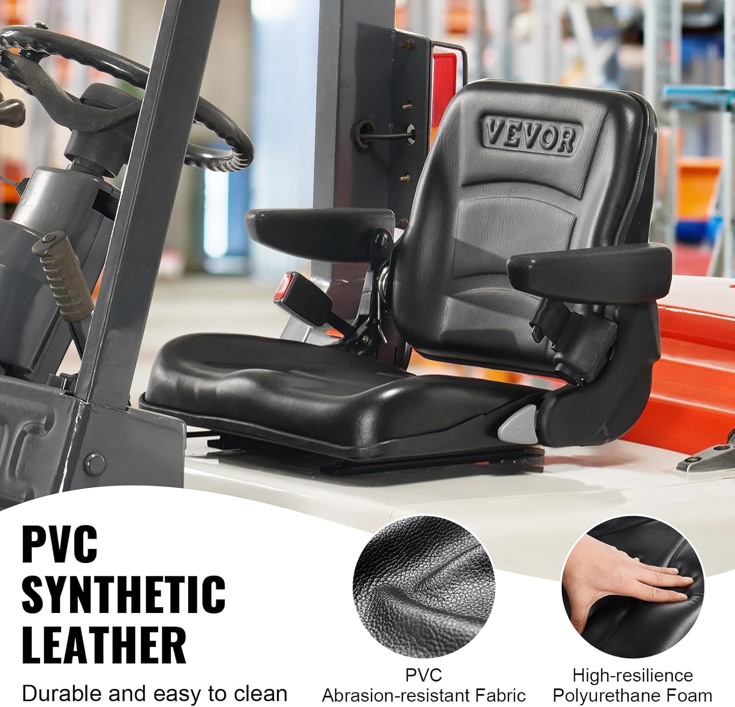 Vevor Sedile Universale Pieghevole per Carrello Elevatore - immagine 5