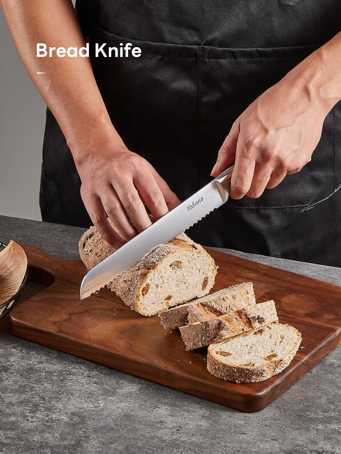 Set Coltelli da Cucina con Ceppo 7 Pezzi, Acciaio Inox - immagine 5