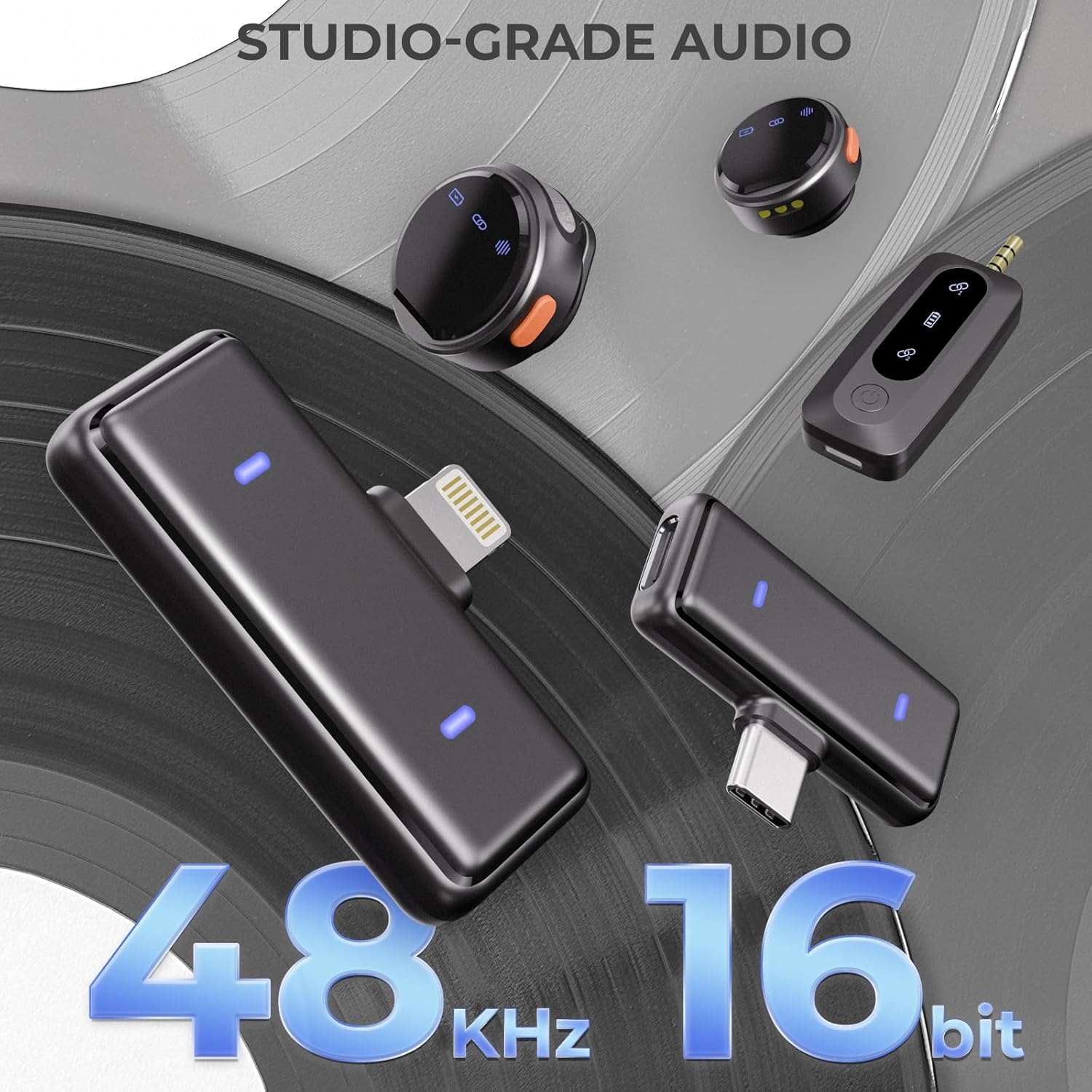 Moman Microfono Lavalier Wireless per iPhone/Android/Fotocamera - immagine 4