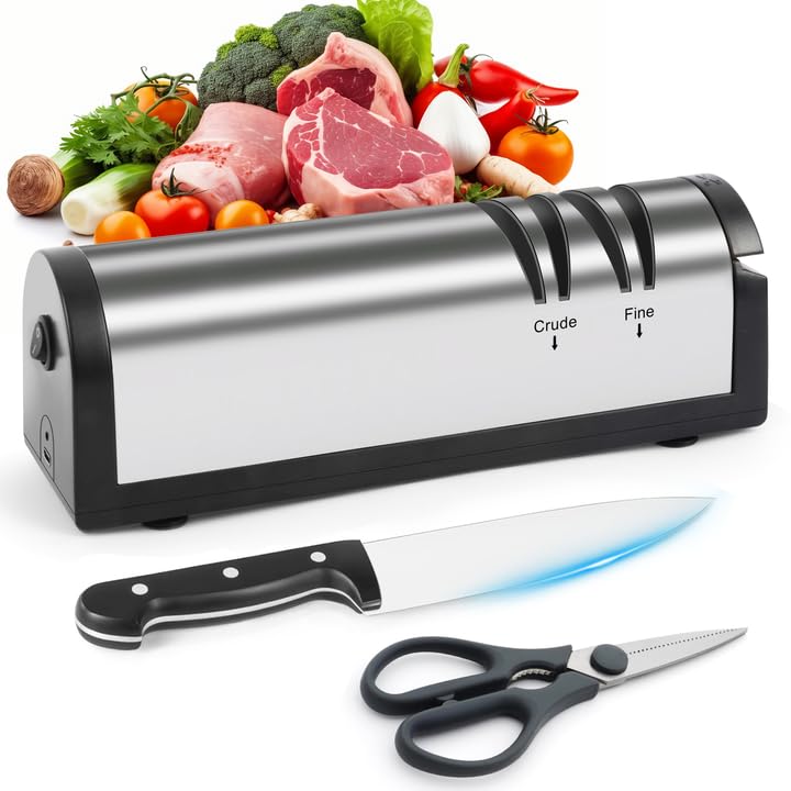 Soarfly Affilacoltelli Elettrico in Acciaio Inox