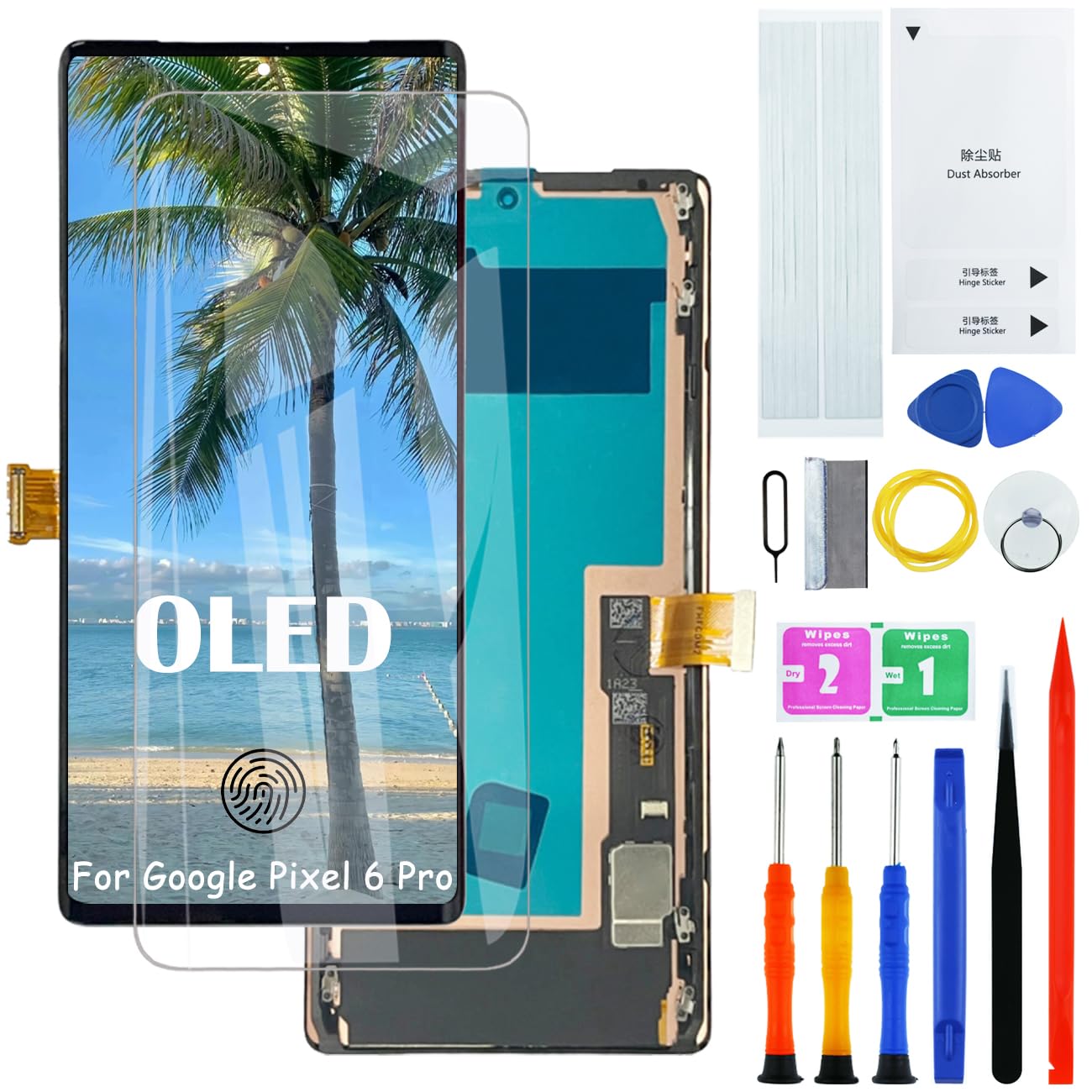 H&LYCYJ Schermo Display per Google Pixel 6 Pro OLED