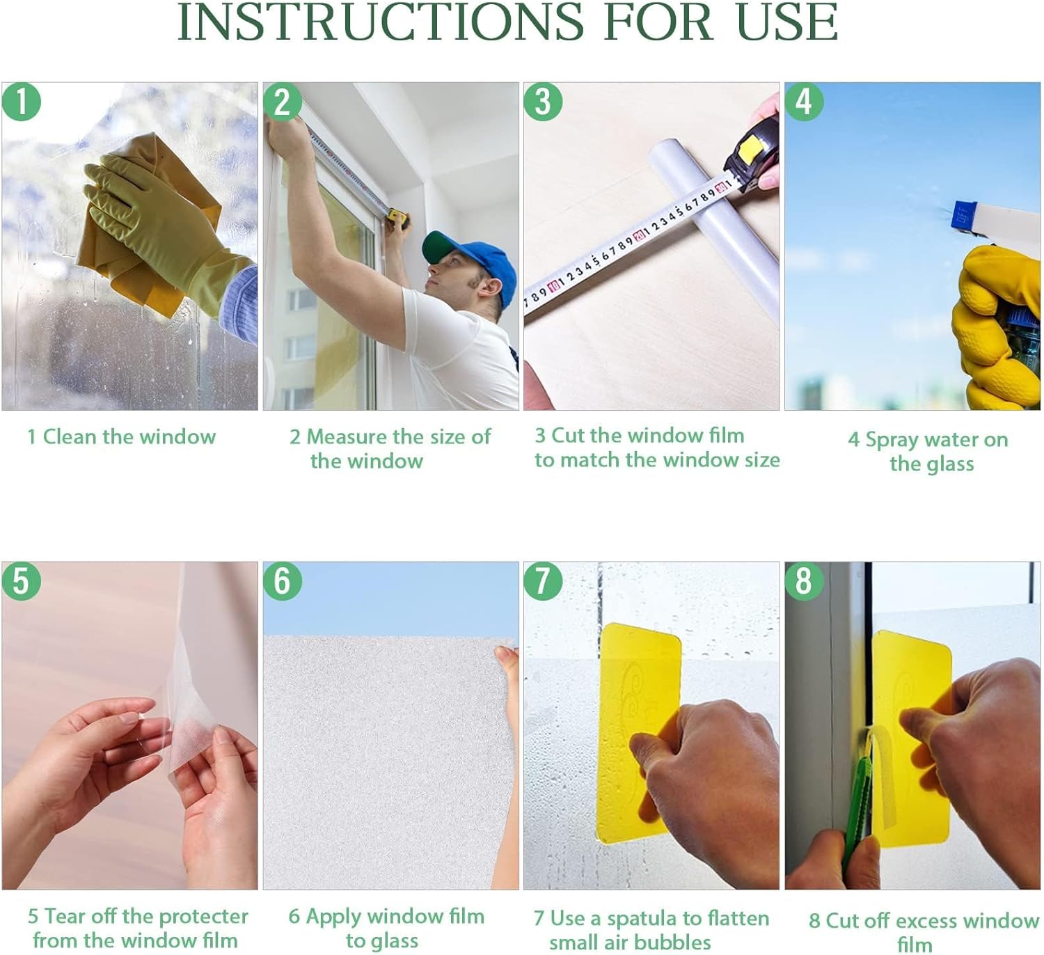 Diboniur Pellicola Privacy Finestre 45x200cm - immagine 5