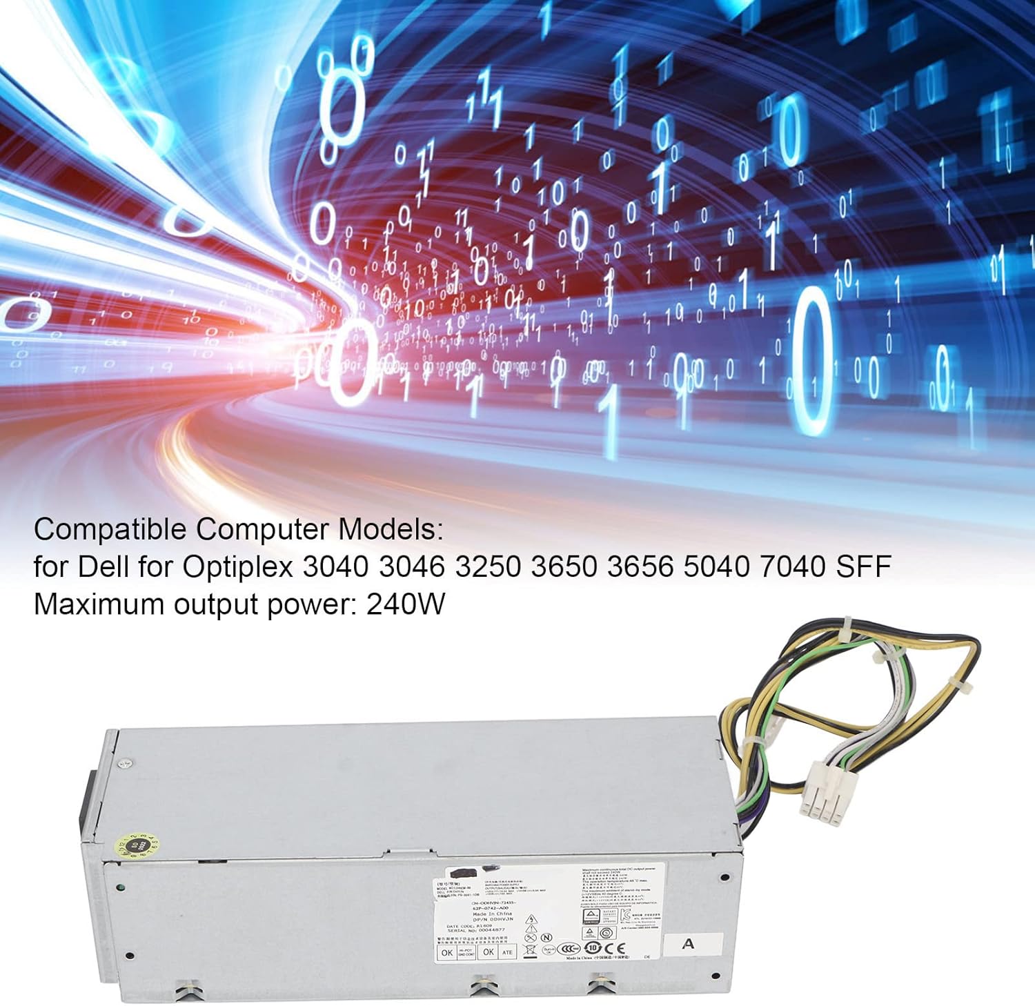 Ashata Alimentatore Computer 240W per Optiplex SFF - immagine 2