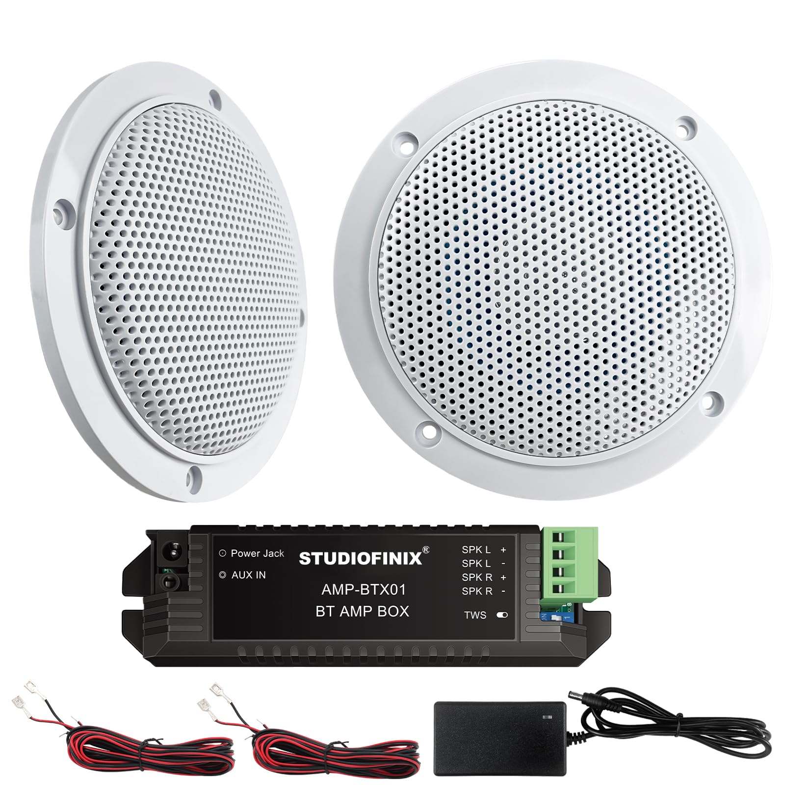 Studiofinix Altoparlanti a Tetto Bluetooth Impermeabili 10cm