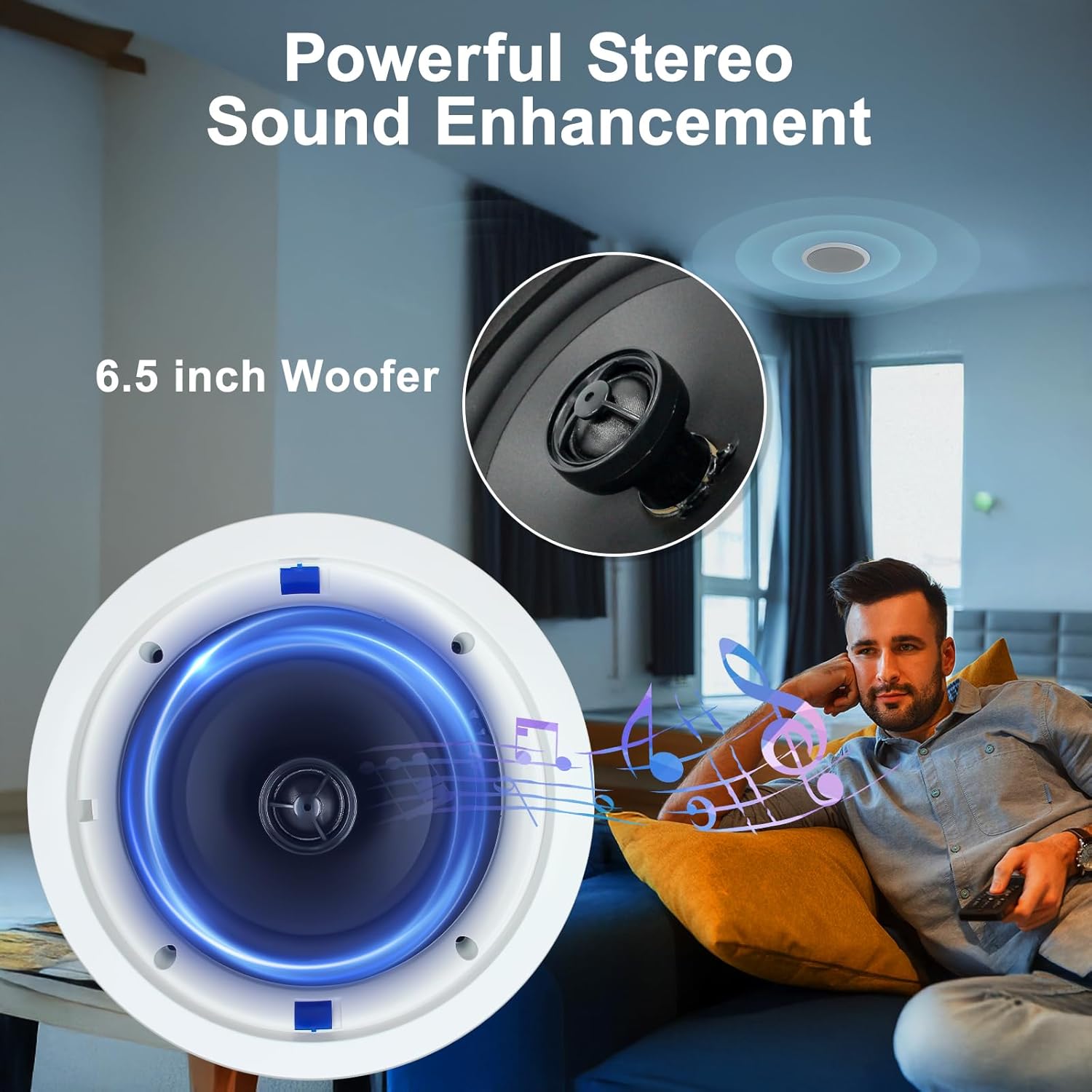 Studiofinix Altoparlanti Bluetooth 6.5" 320W a 2 vie - immagine 3