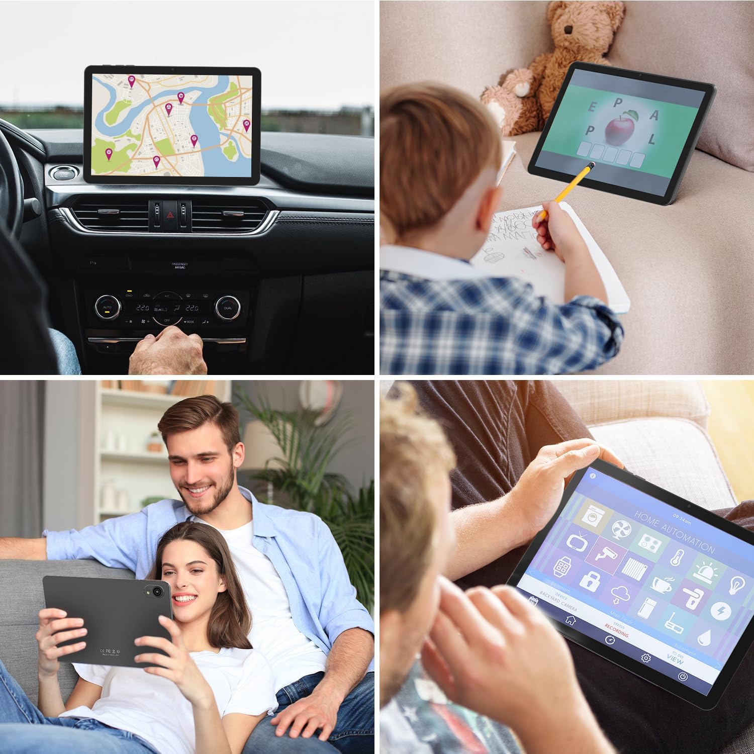 Tablet 10 Pollici Android, 2GB RAM+32GB ROM, Grigio - immagine 6