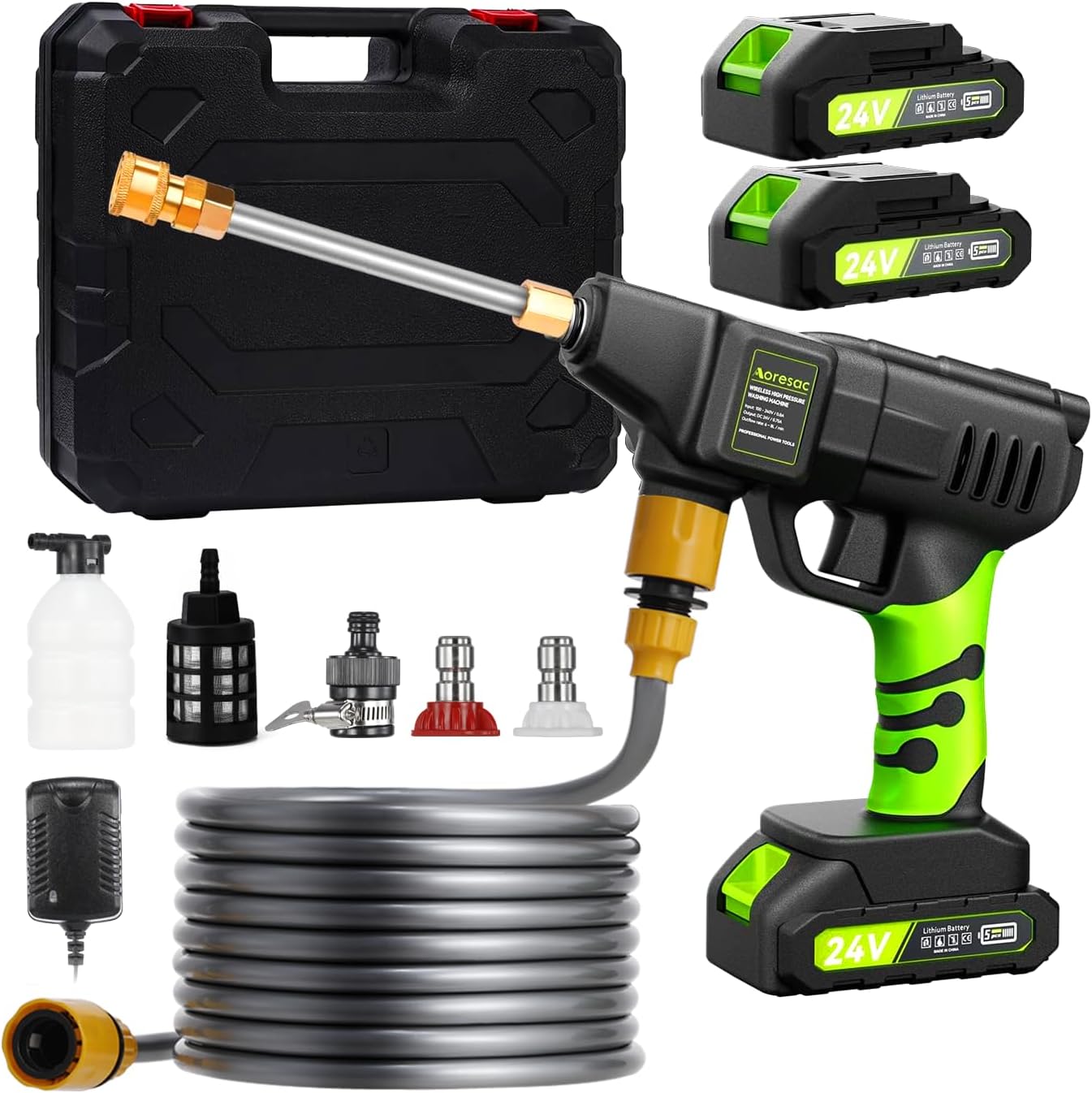 Aoresac Idropulitrice a Batteria 800PSI con 2 Batterie - immagine 1