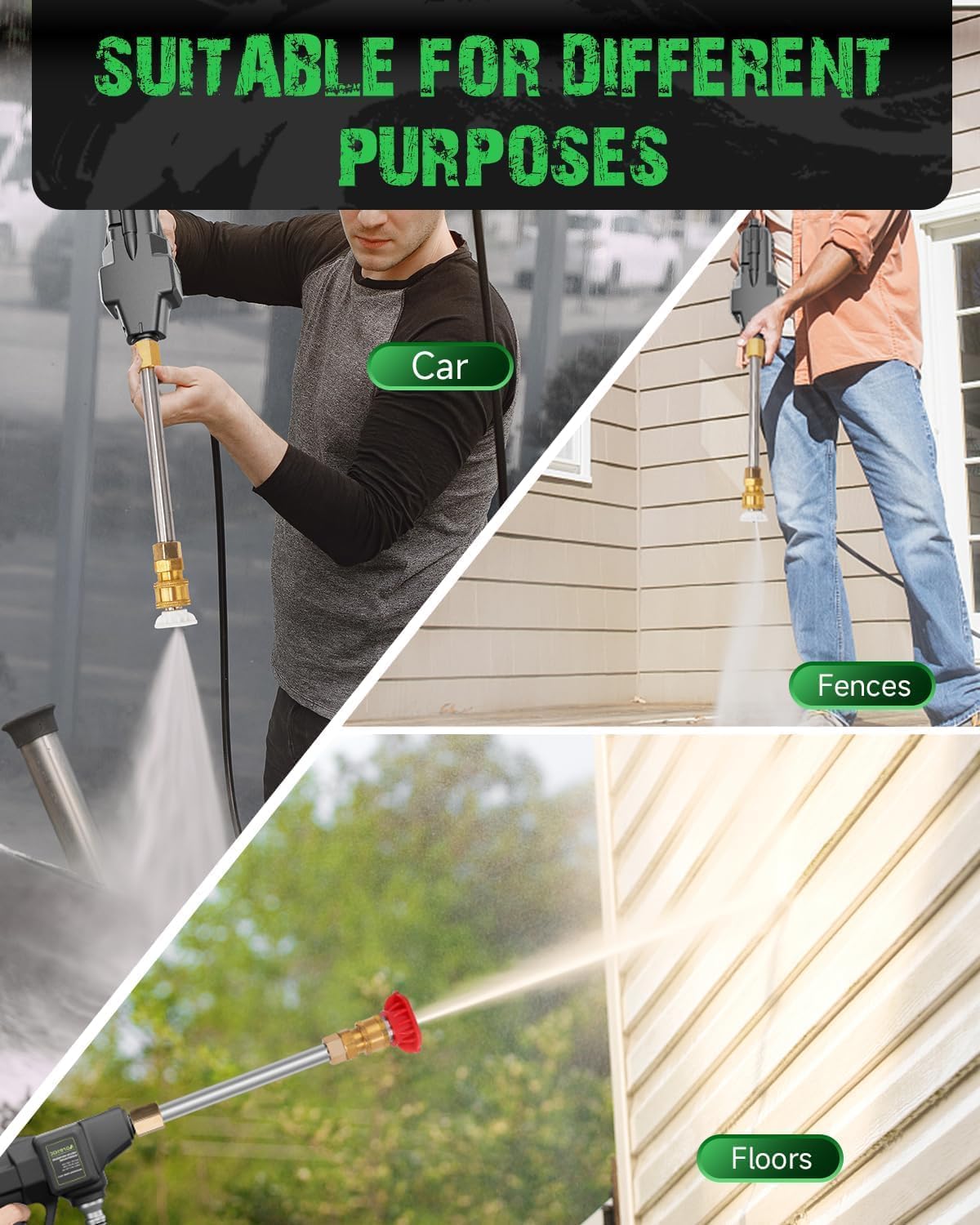 Aoresac Idropulitrice a Batteria 800PSI con 2 Batterie - immagine 2