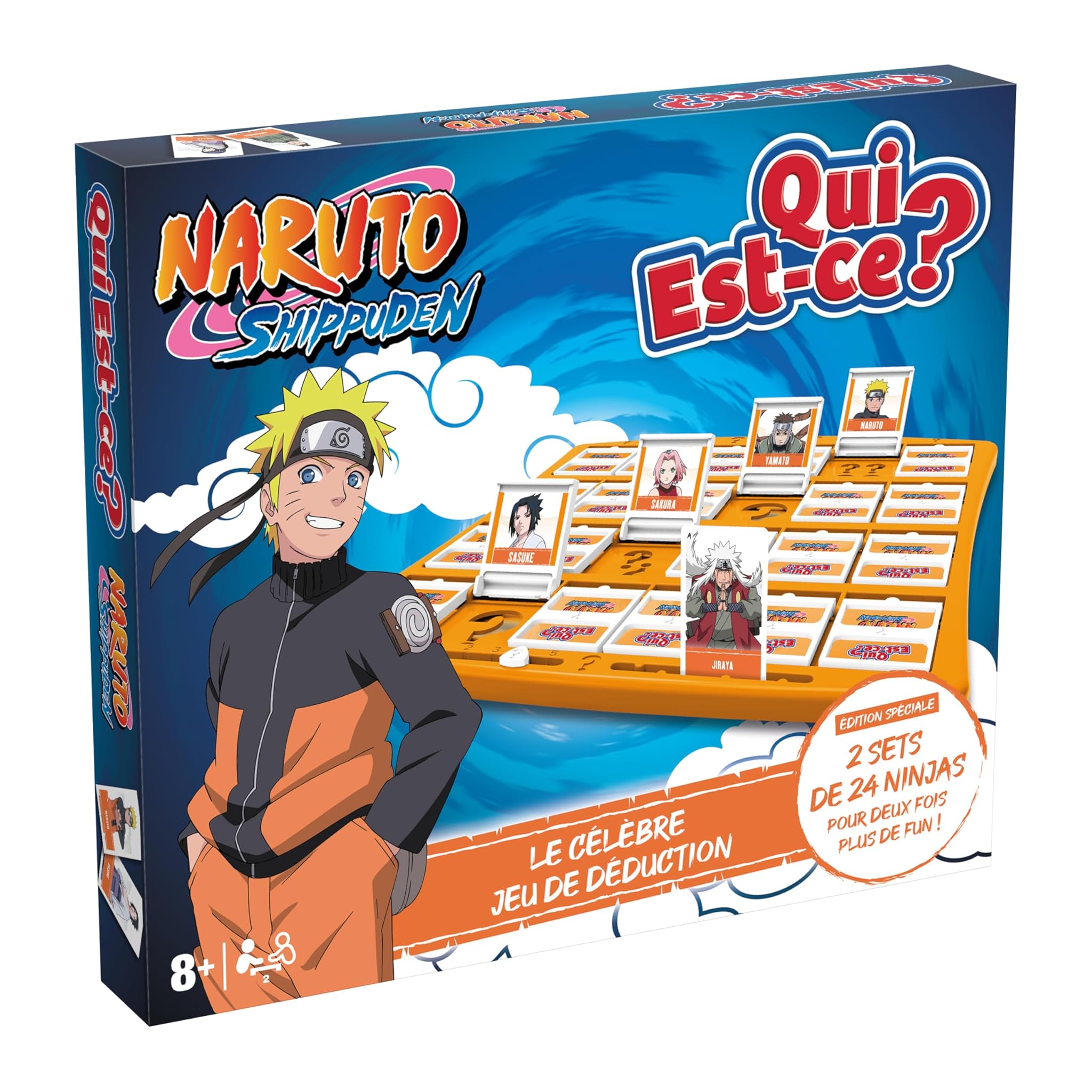 Winning Moves Chi è Ce Naruto Gioco di Societe a partire dai 6 anni - Gioco da tavolo Famiglia per 2 giocatori - Versione francese