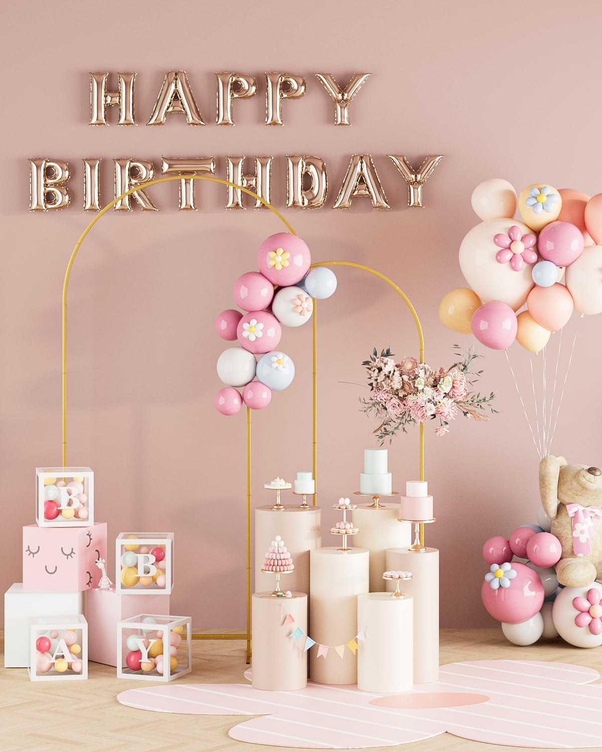 Arco per Matrimonio in Metallo - Set 2 Pezzi - immagine 4