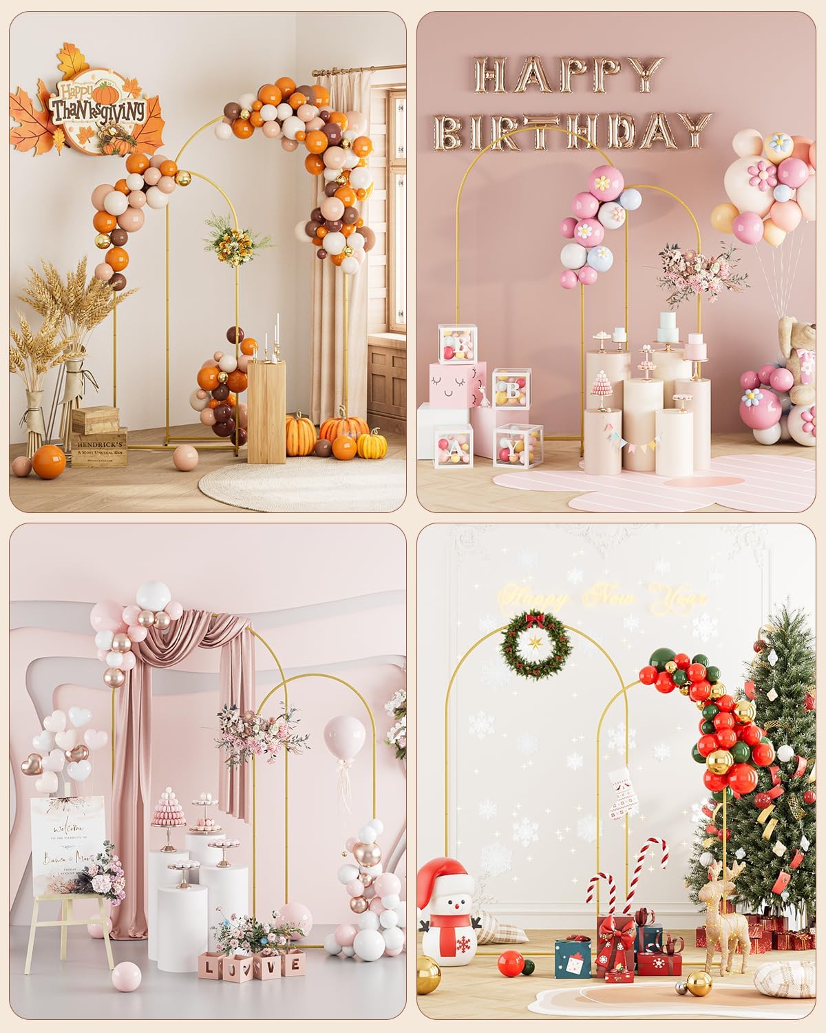 Arco per Matrimonio in Metallo - Set 2 Pezzi - immagine 6