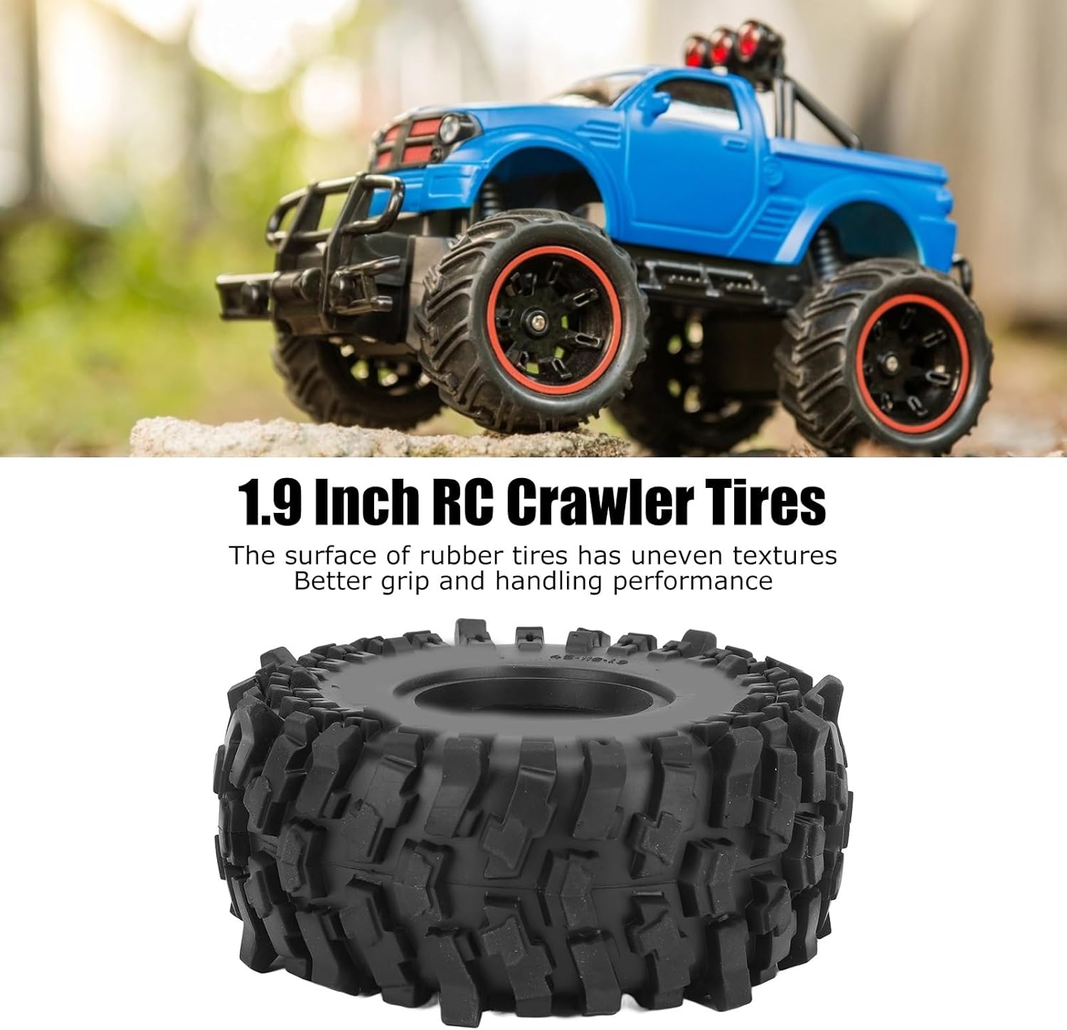 Dilwe 4x Pneumatici Cingolati RC 1.9 Pollici - immagine 4