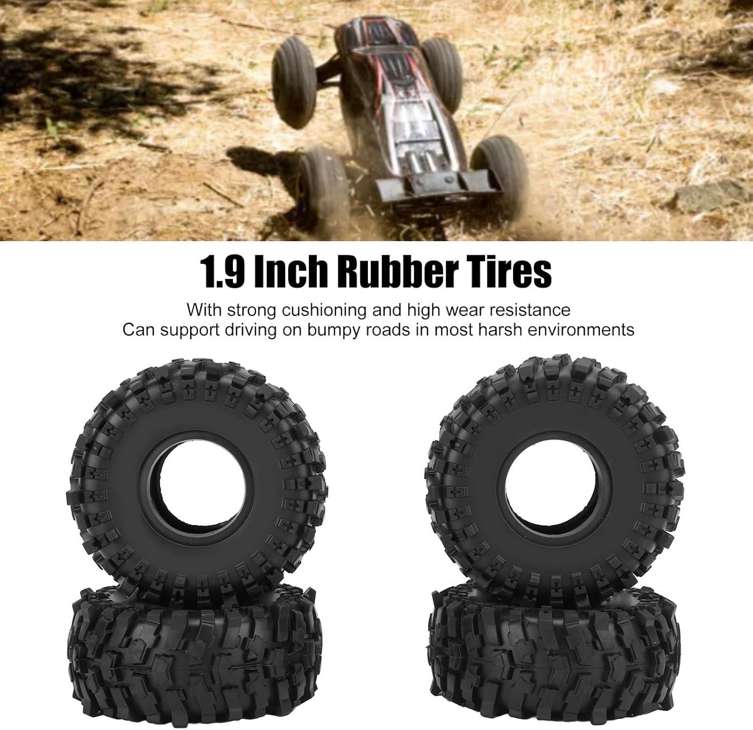 Dilwe 4x Pneumatici Cingolati RC 1.9 Pollici - immagine 5