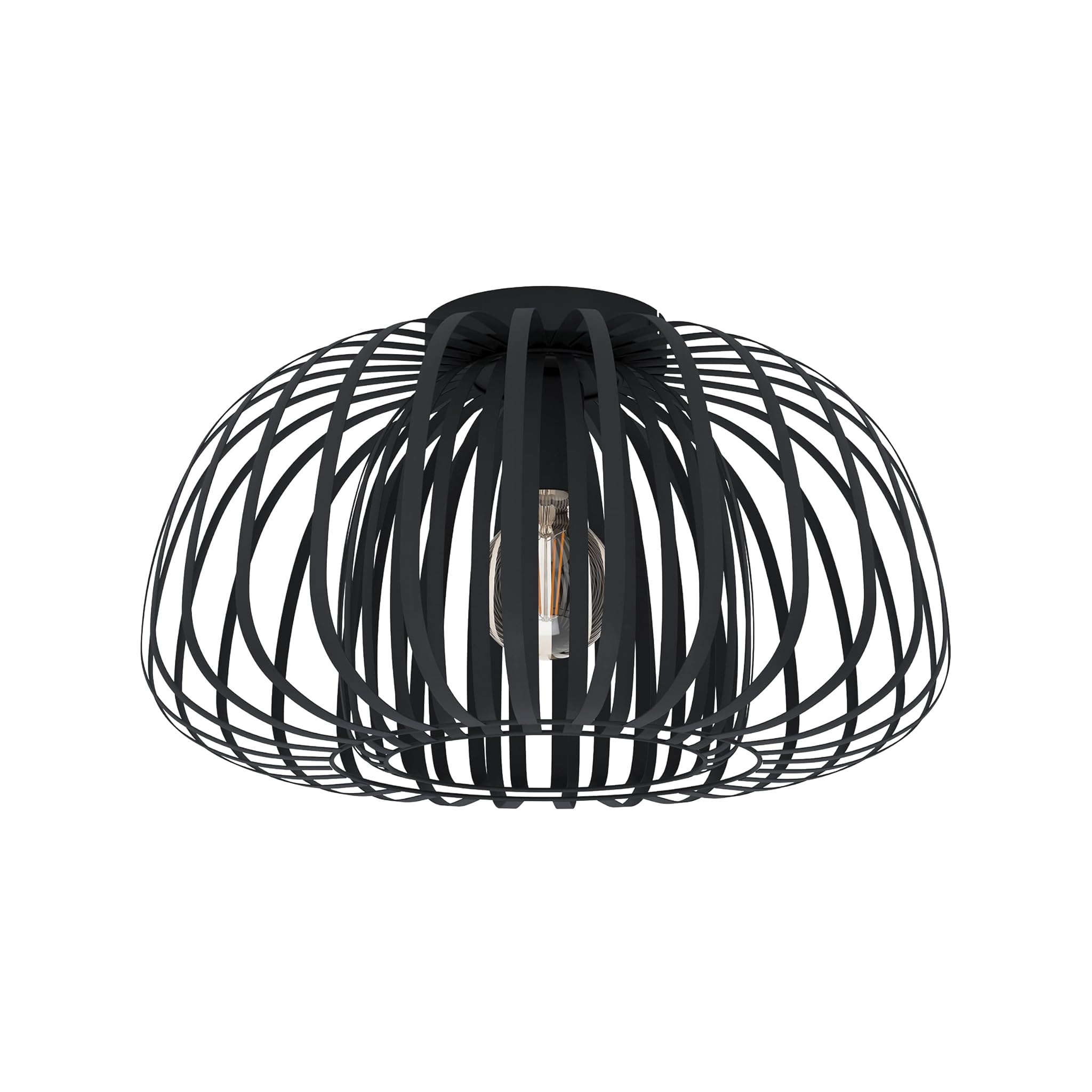 Eglo Encinitos - Lampada da Soffitto Nera Ø 45 cm