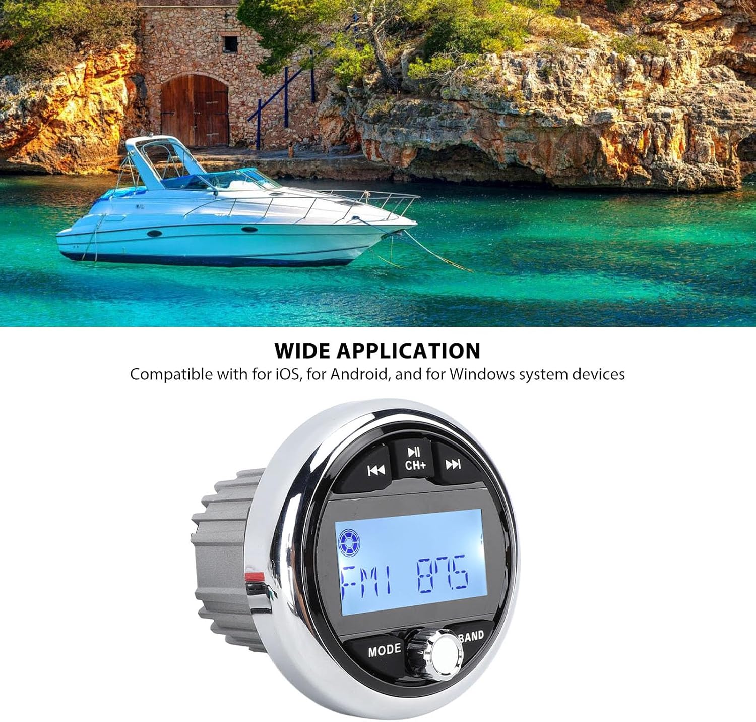 Lettore MP3 Bluetooth DC 12V per Stereo Marino - immagine 4