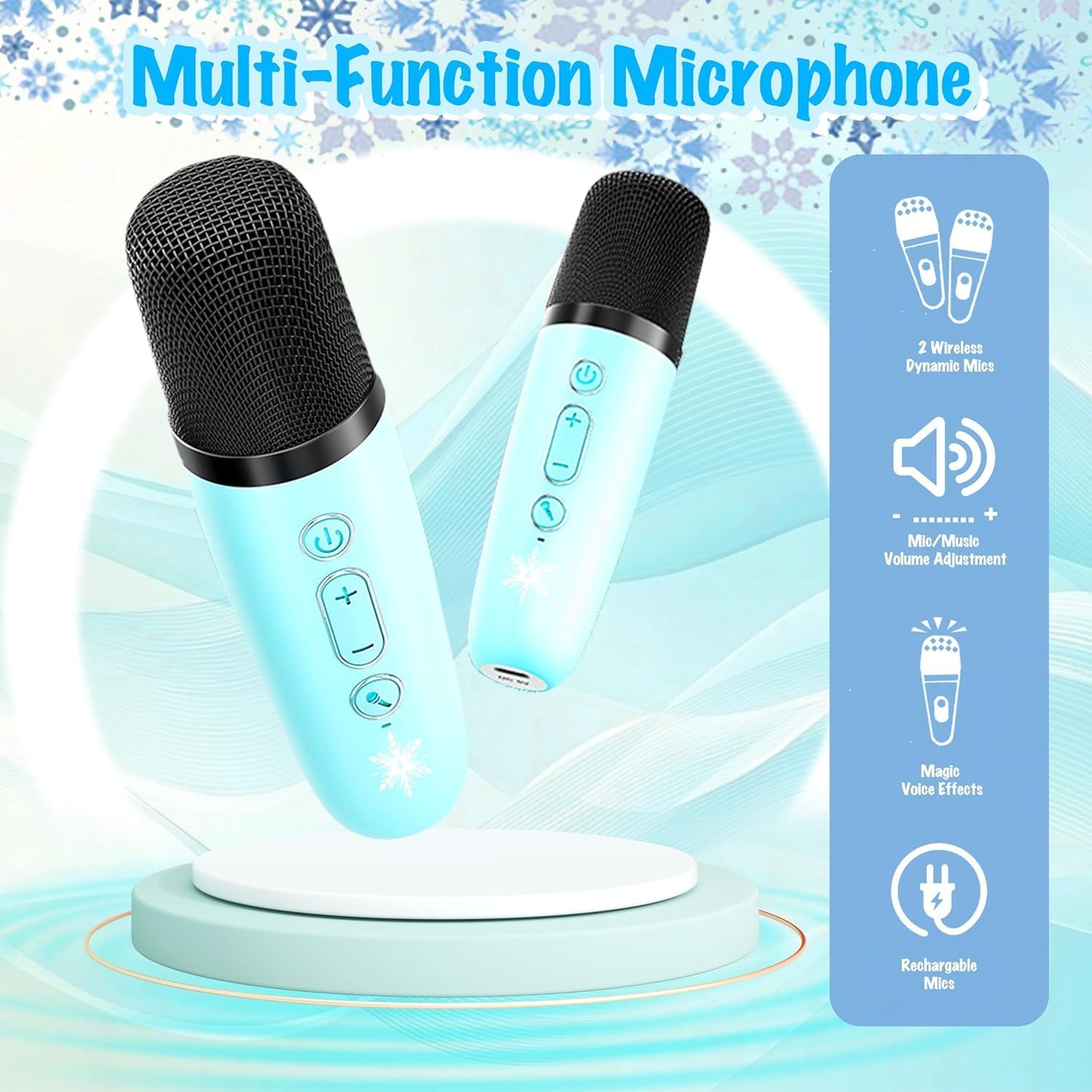 Microfono Frozen Karaoke con Mini Cassa Bluetooth - immagine 5