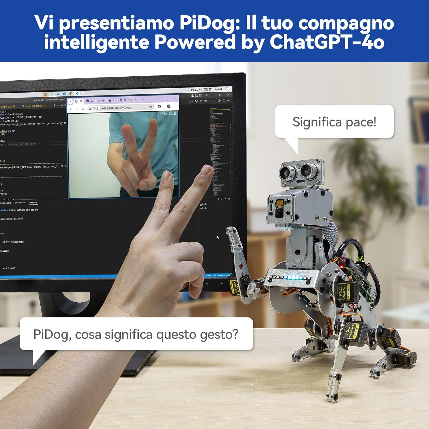 Sunfounder PiDog - Kit Robot per Cani per Raspberry Pi - immagine 2
