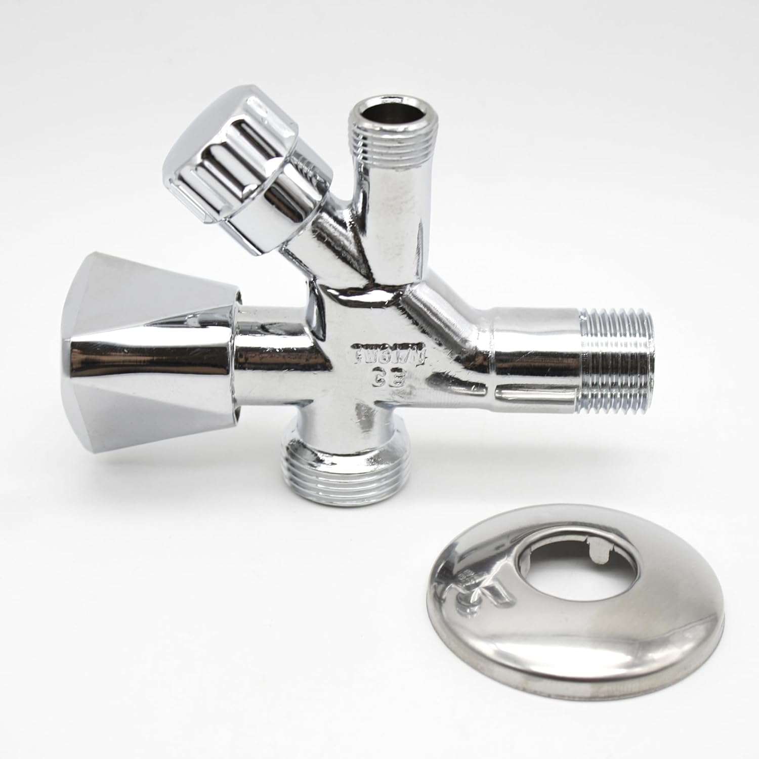 Doja Barcelona Rubinetto Combinato per Lavatrice 1/2" x 3/4" x 3/8" - immagine 2