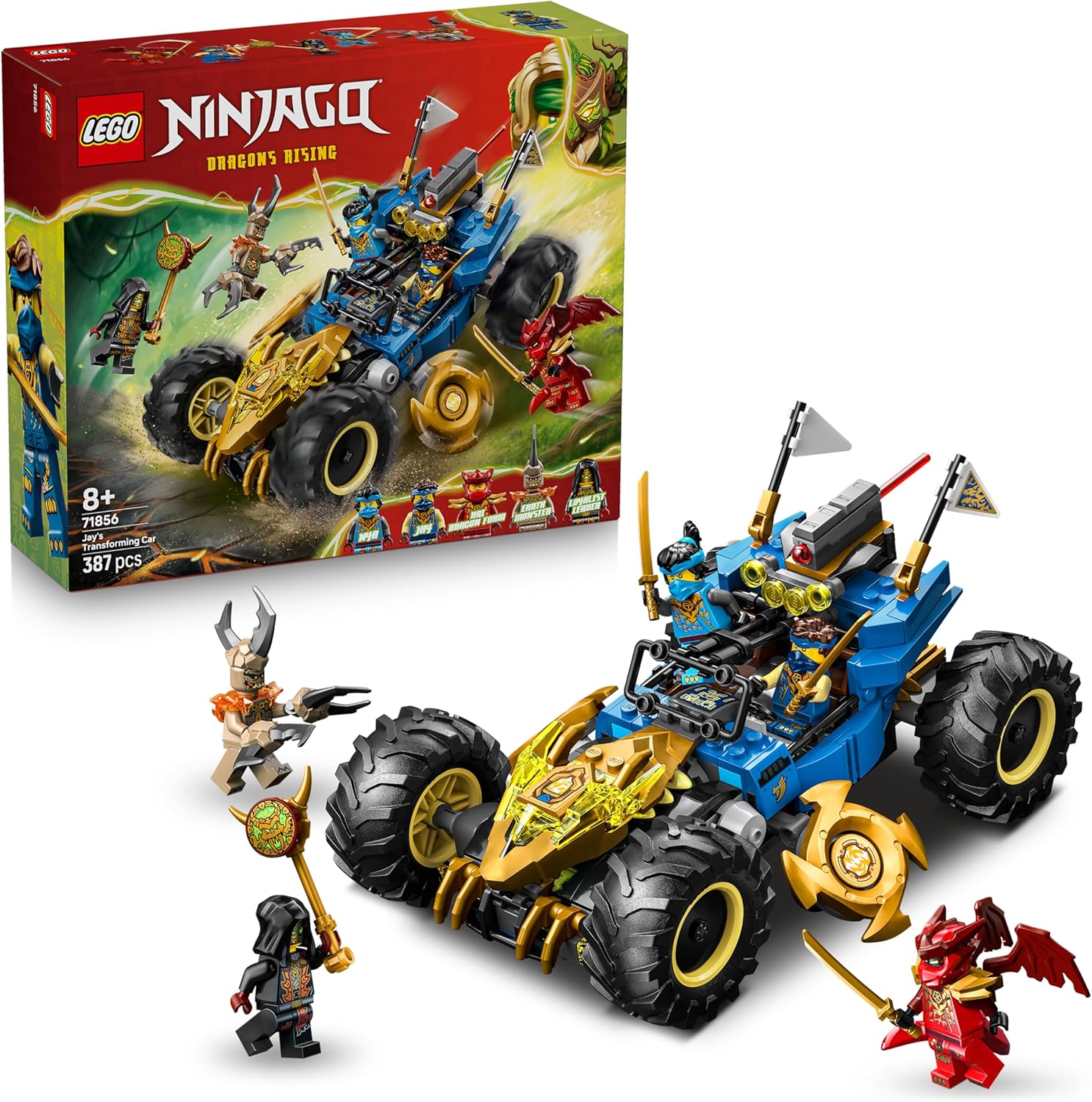 Lego NINJAGO Auto Mutaforma di Jay 2 in 1 - 71856 - immagine 1