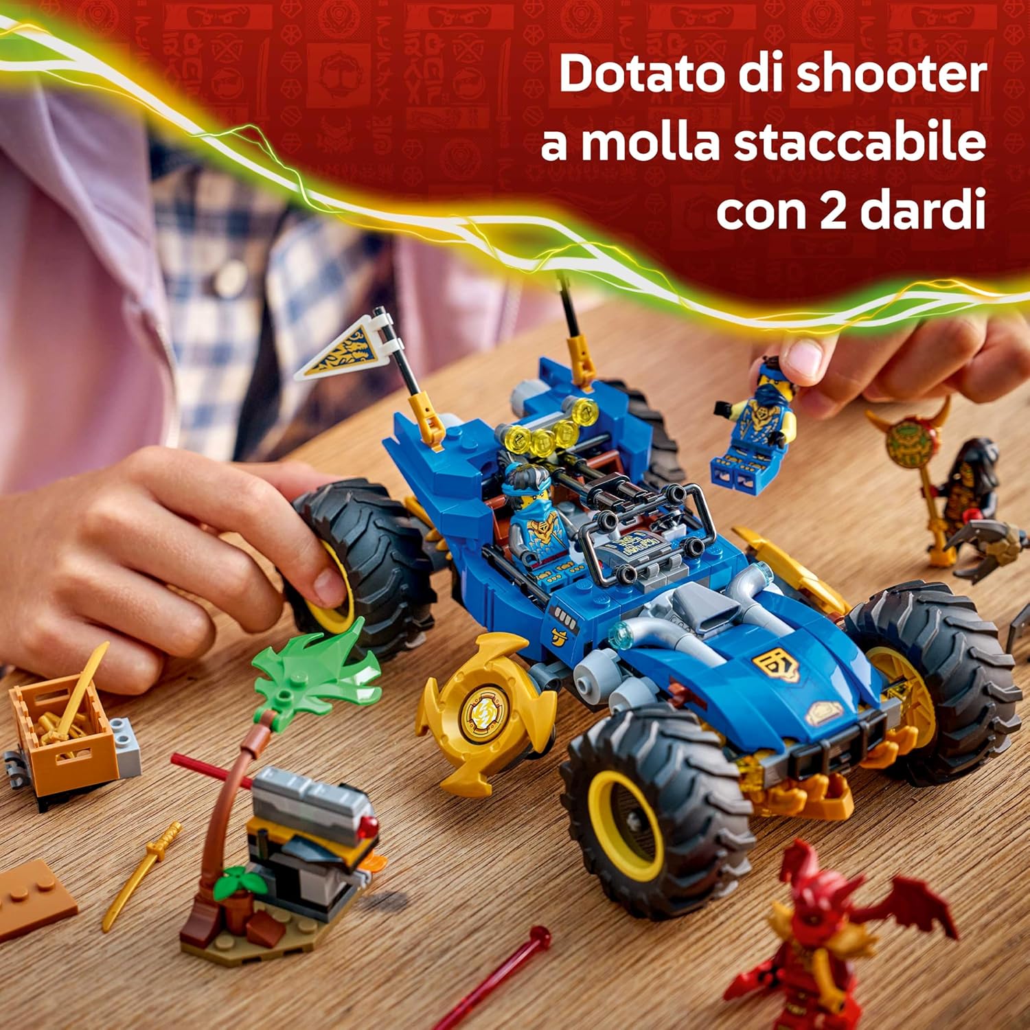 Lego NINJAGO Auto Mutaforma di Jay 2 in 1 - 71856 - immagine 4