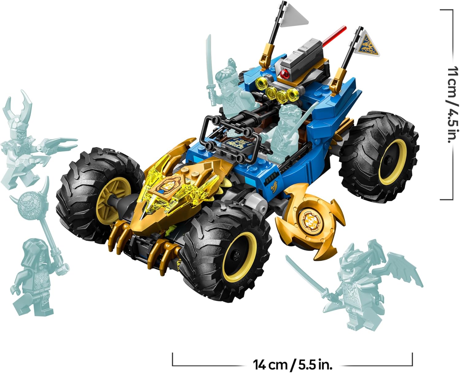 Lego NINJAGO Auto Mutaforma di Jay 2 in 1 - 71856 - immagine 8