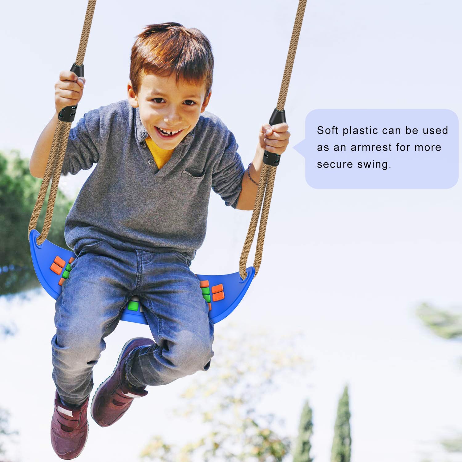 Sedile per Altalena in Plastica, Blu - immagine 3