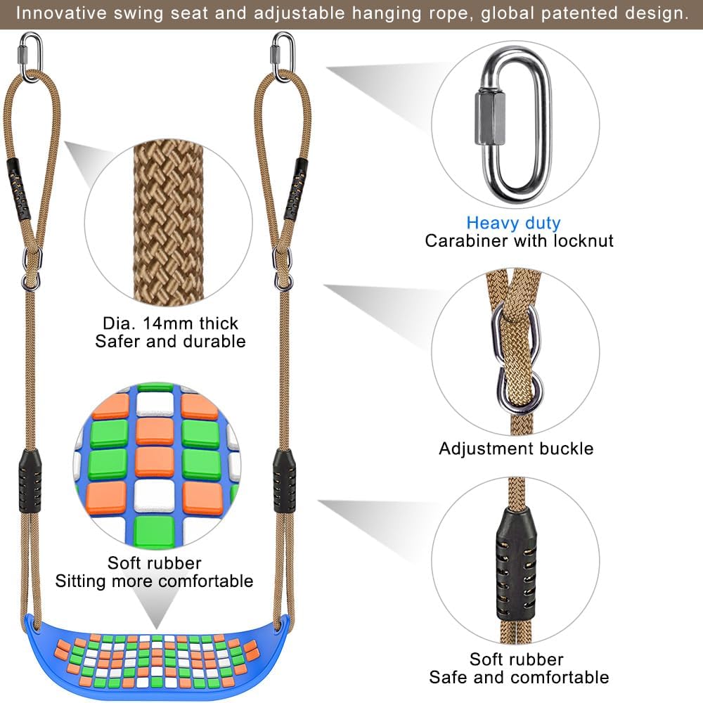 Sedile per Altalena in Plastica, Blu - immagine 6