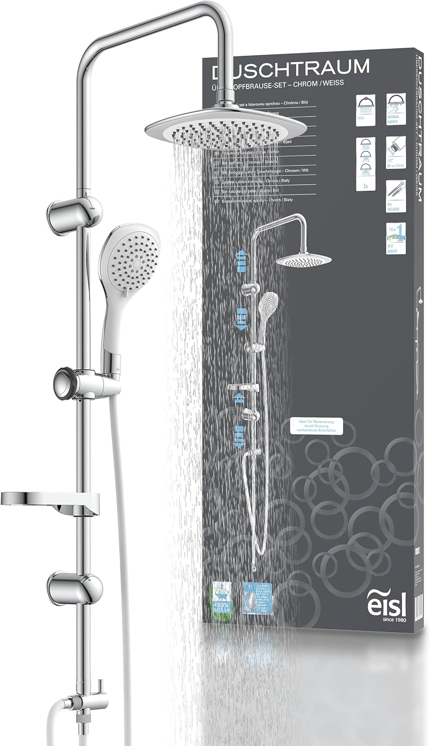 Eisl DXLD60087CS Colonna Doccia con Soffione Ø200mm - immagine 1