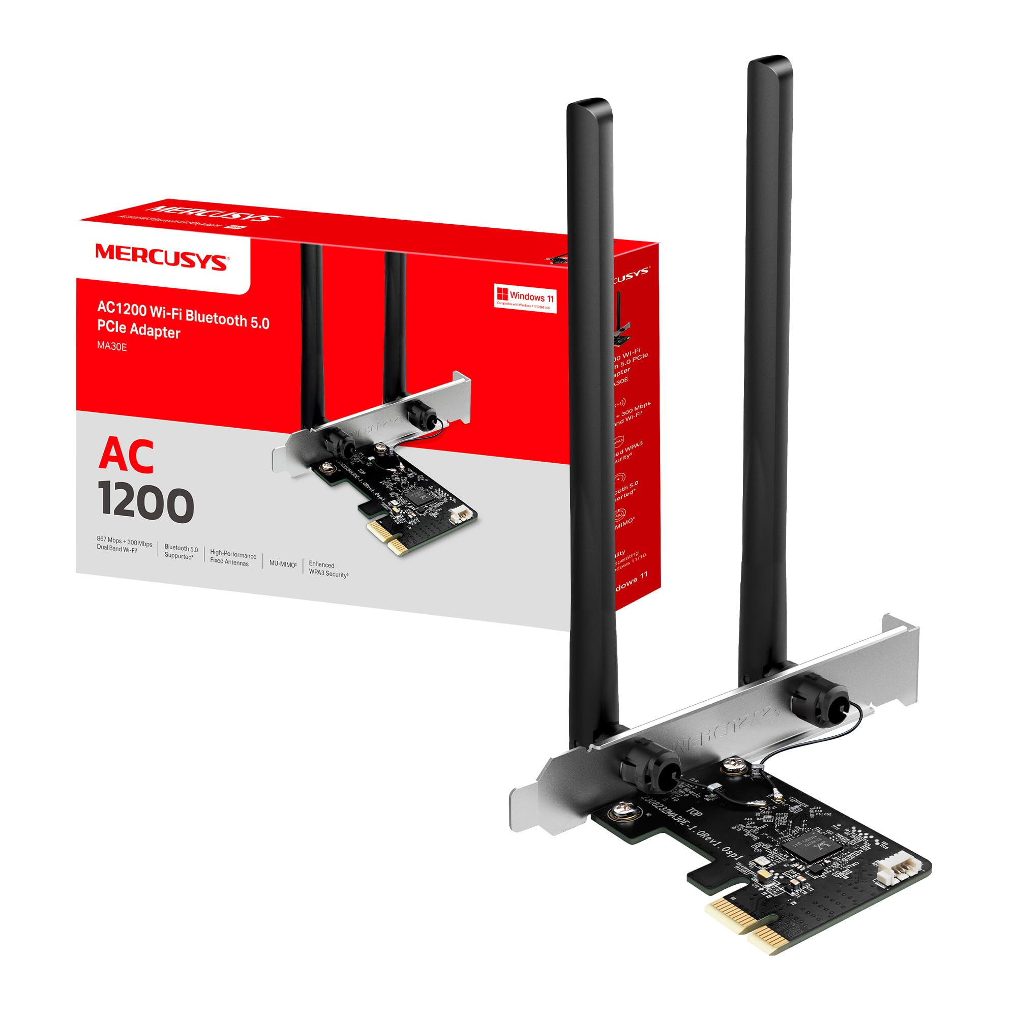 Mercusys TP-Link MA30E Adattatore PCIe Wi-Fi AC1200