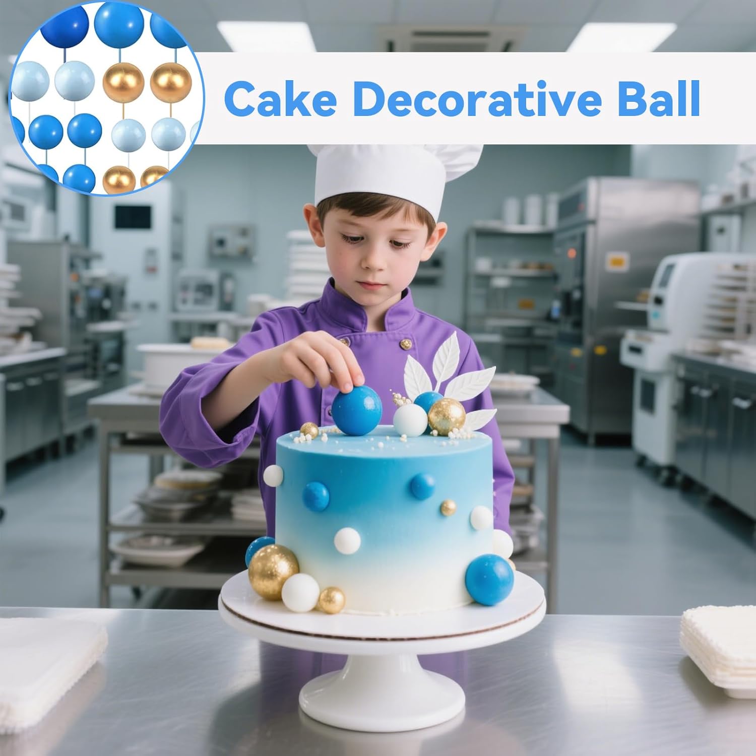 108 Pcs Decorazioni per Torte a Palline - immagine 4