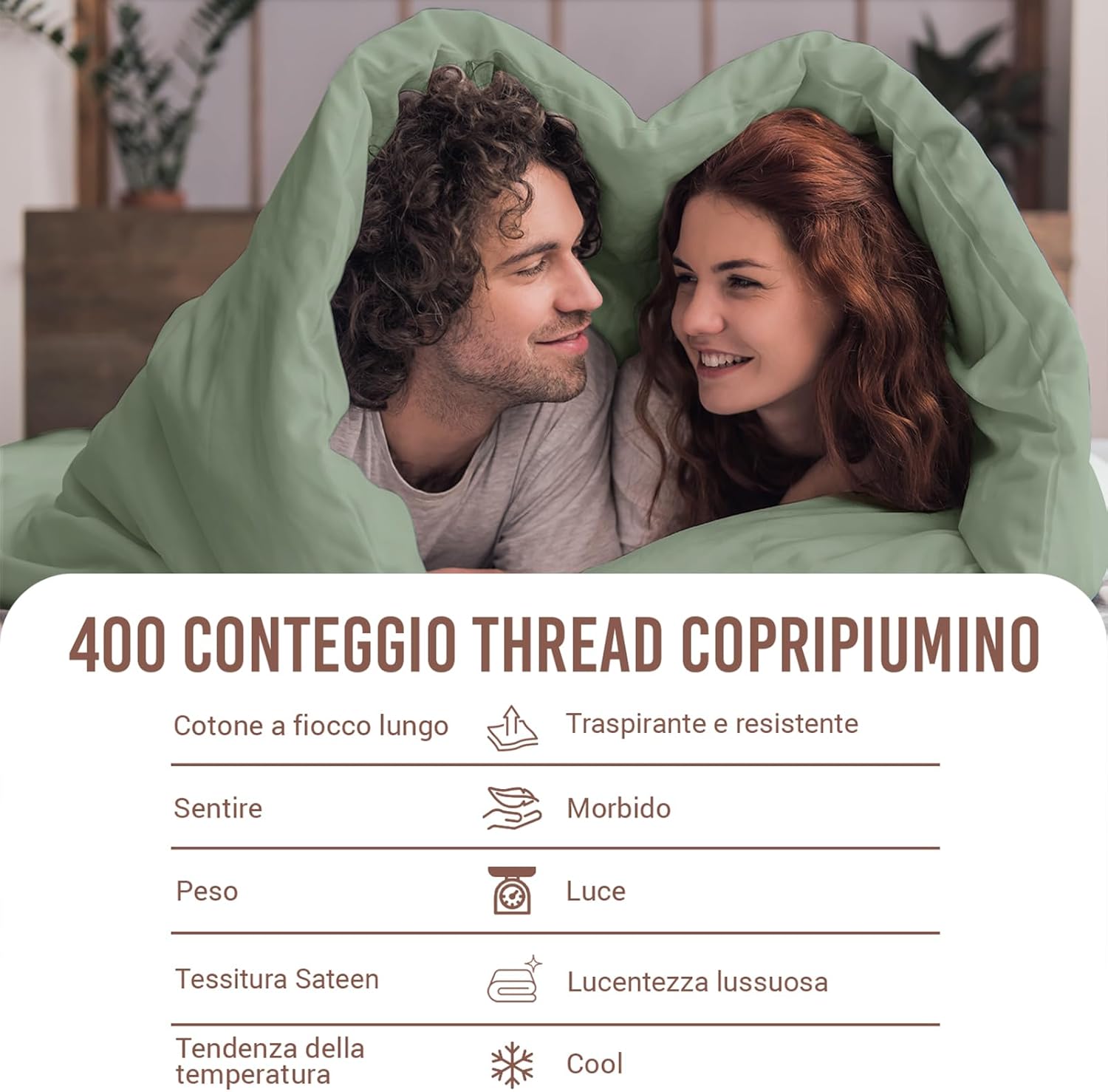 Pizuna Copripiumino 200x200 Cotone Schiuma Marina - immagine 3