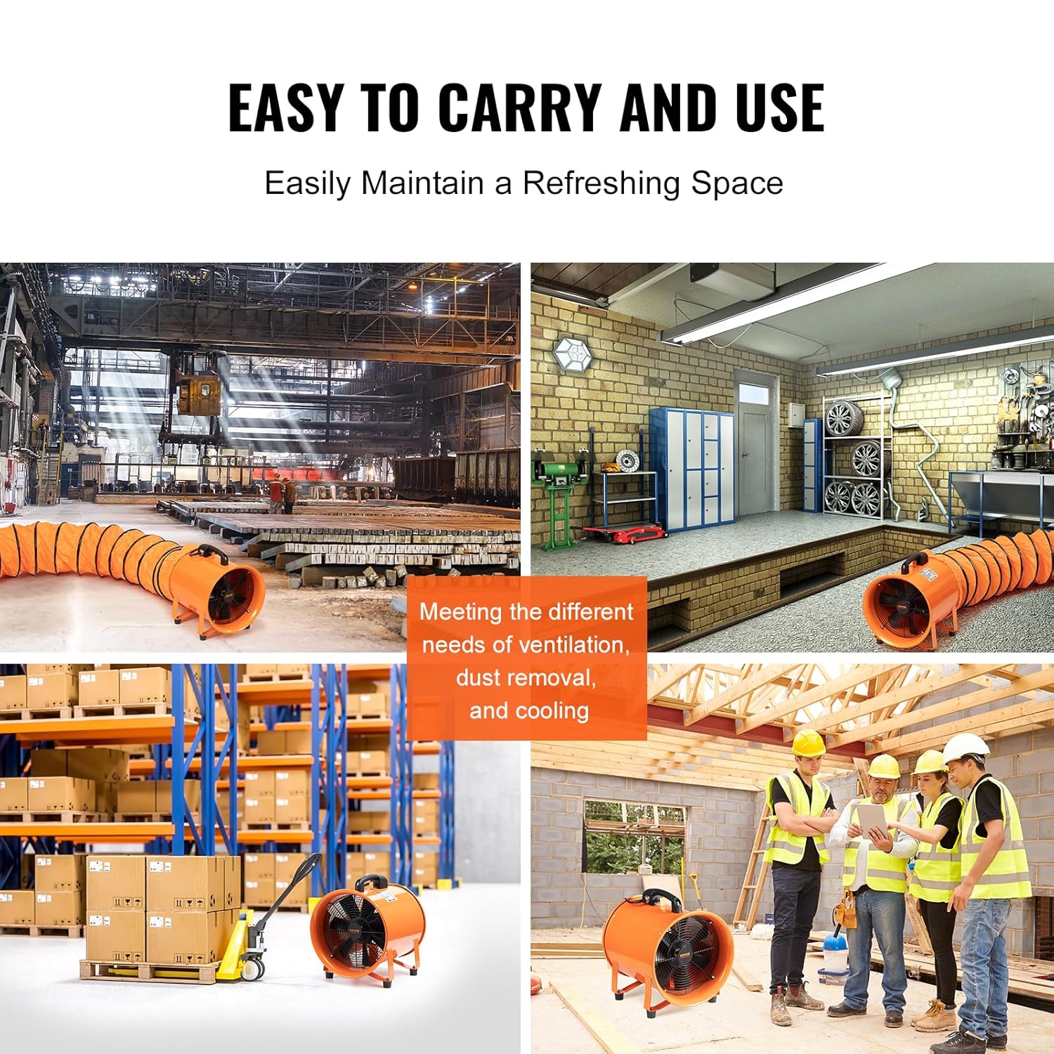 Vevor Ventilatore di Scarico Industriale 367W 304,8mm - immagine 6