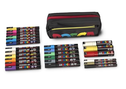 Faber-castell uni-ball 205088 - Set Pennarelli POSCA XXL