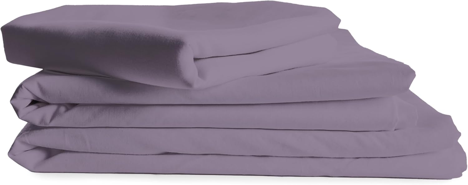 Hermet Set Lenzuolo Matrimoniale Microfibra, Lilla - immagine 6