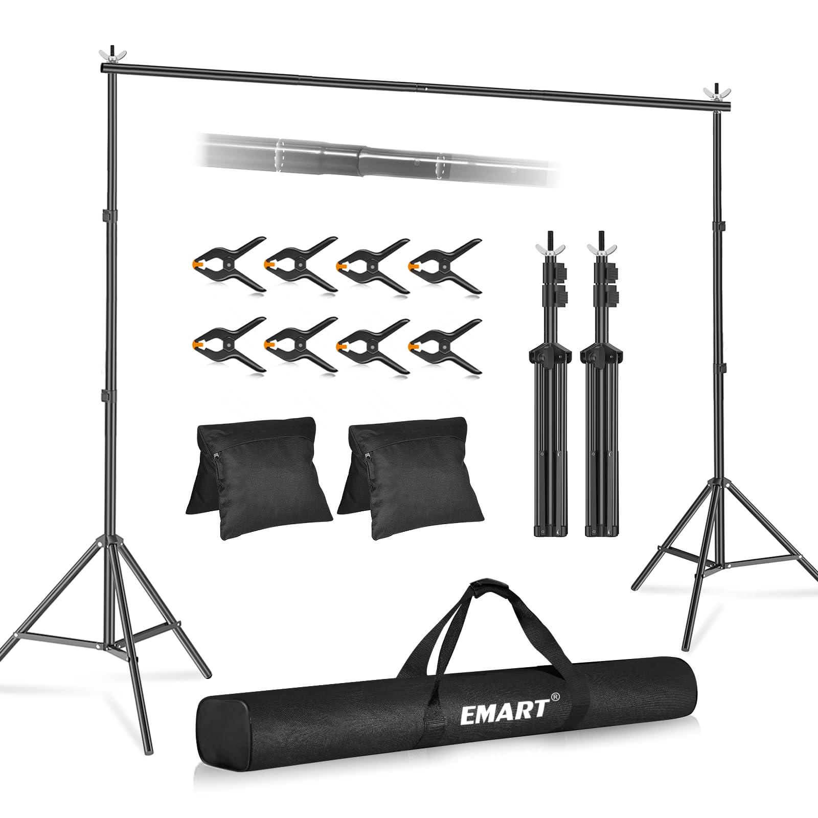 EMART Supporto Fondale Studio Fotografico 3x2,6m
