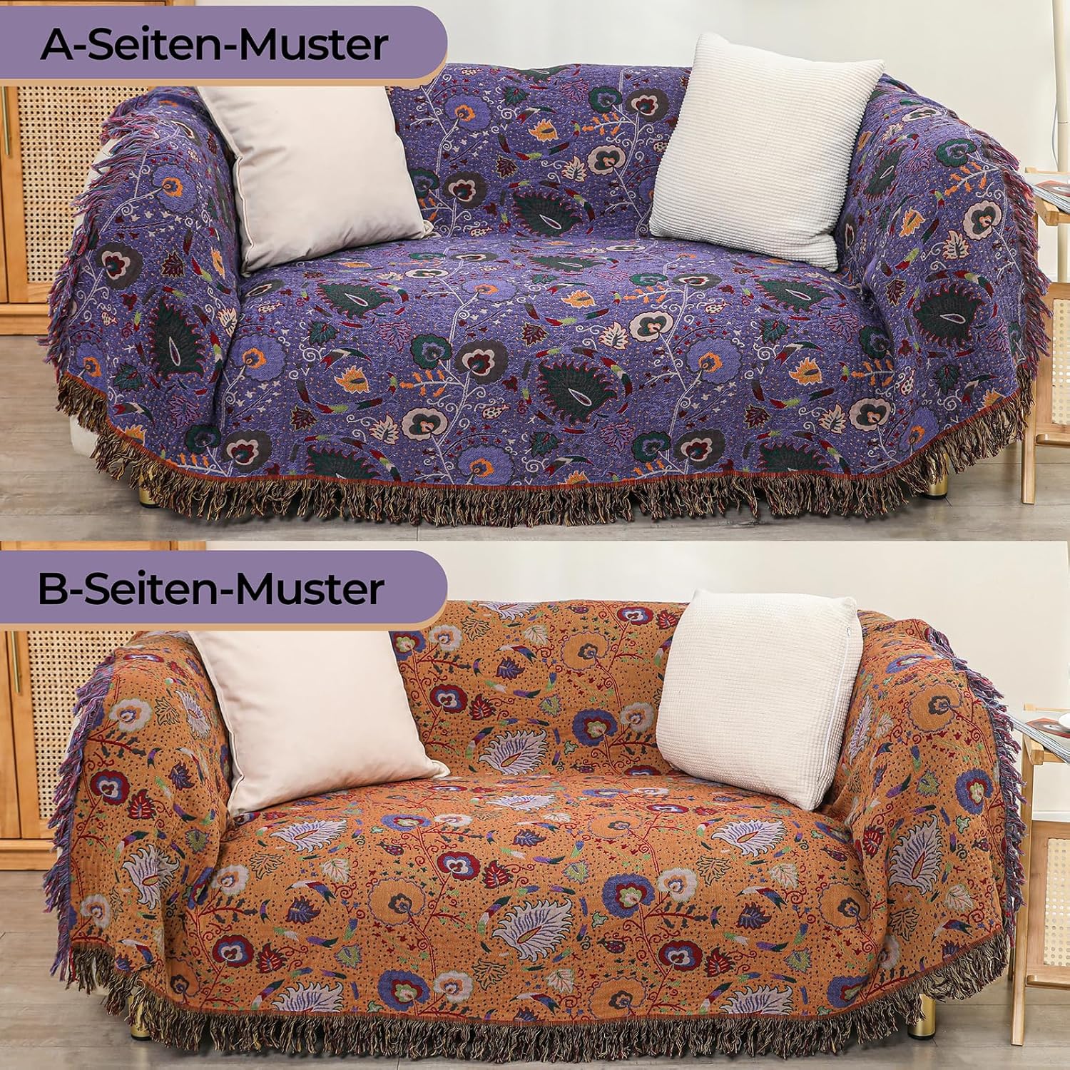 Hoordry Copriletto in Mussola Double Face 150x200 cm - immagine 2