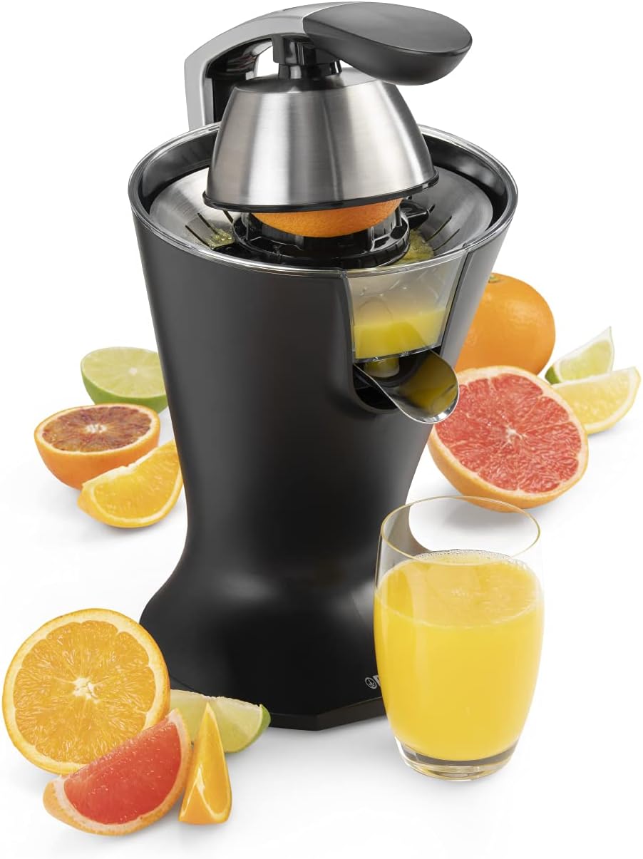Princess Spremi Agrumi a Leva 300W, Nero Opaco - immagine 1