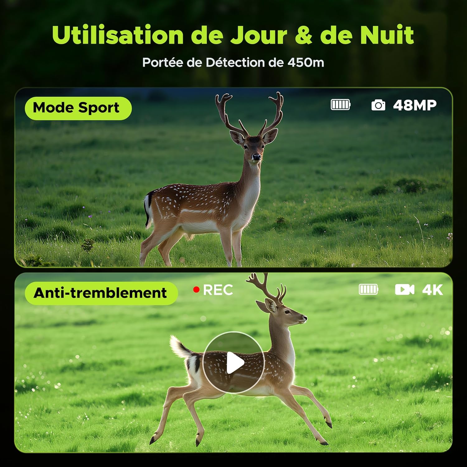 Binocolo Visione Notturna 4K 42MP con Scheda 32GB - immagine 6