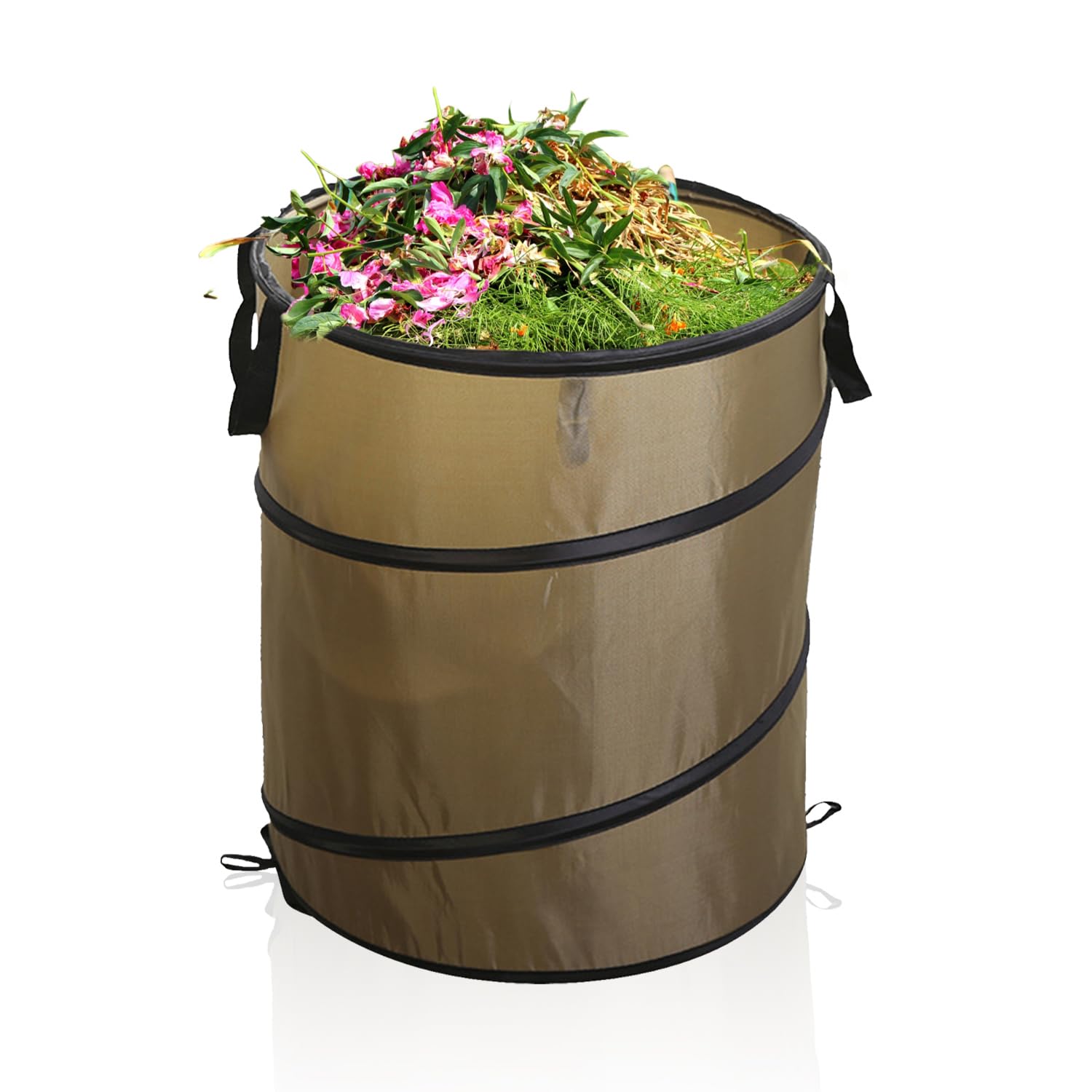 Pattumiera da Campeggio Pieghevole 10 Galloni, Verde Scuro