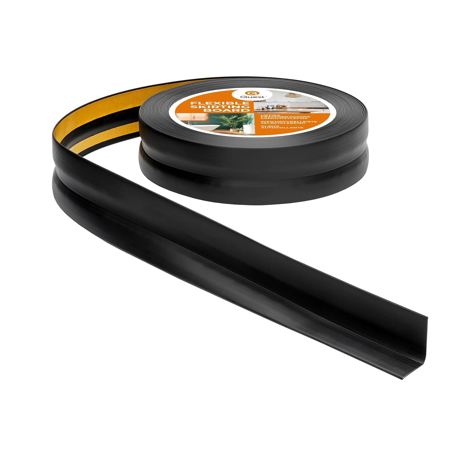 Quest Battiscopa Morbido Adesivo - 32 mm x 23 mm - Listello in PVC ...